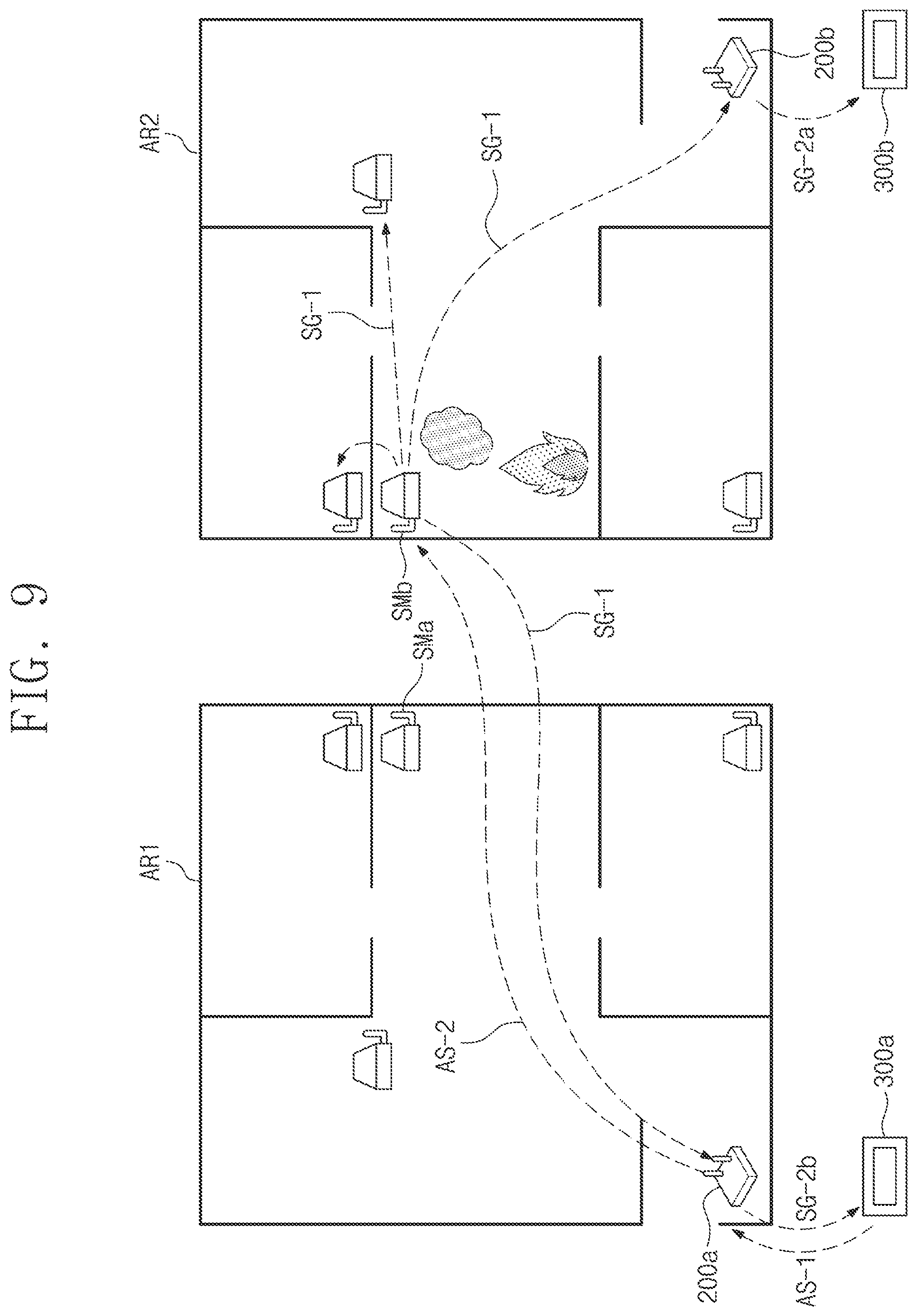 Patent US12347299 Figure 9 – Fire alarm device having traffic control function