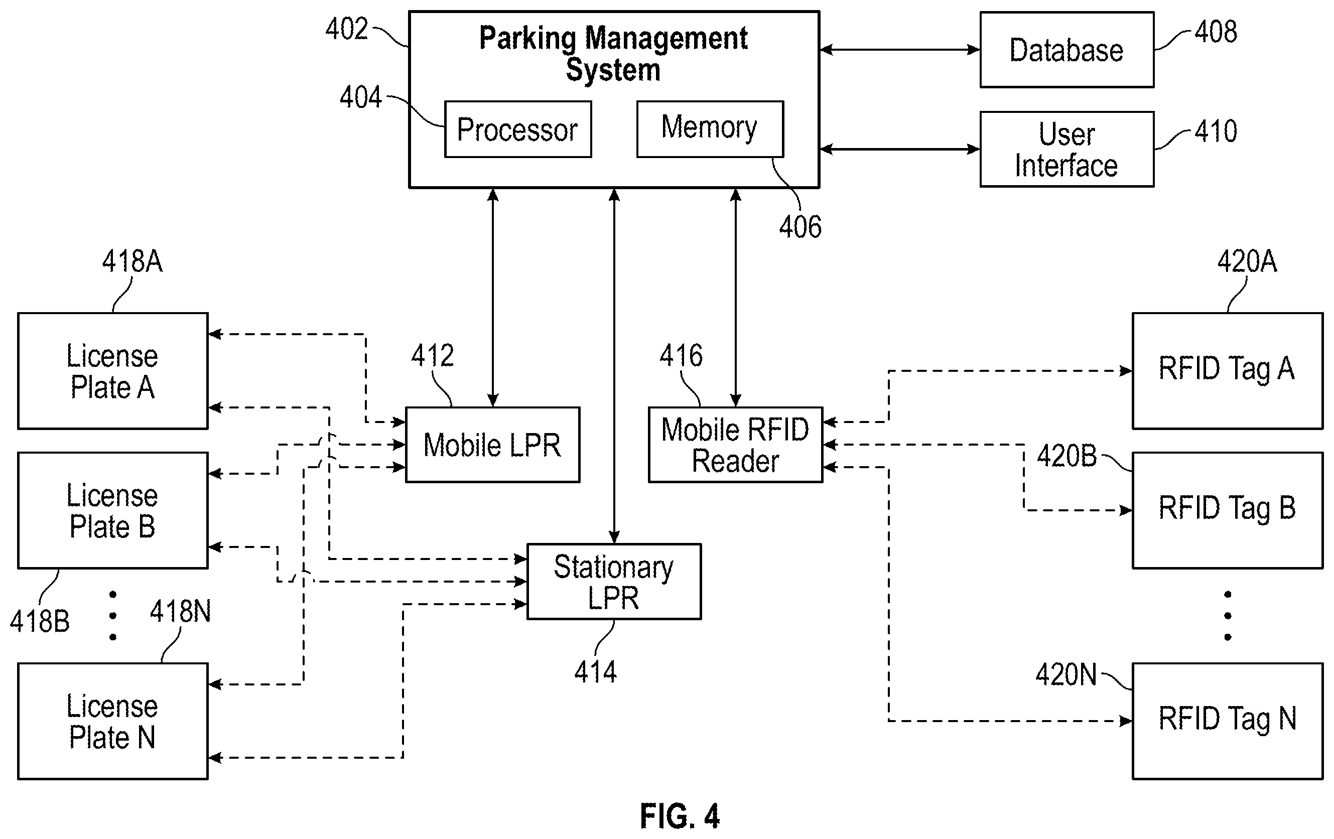 Patent US12347315 Figure 5 – Systems and methods for parking management