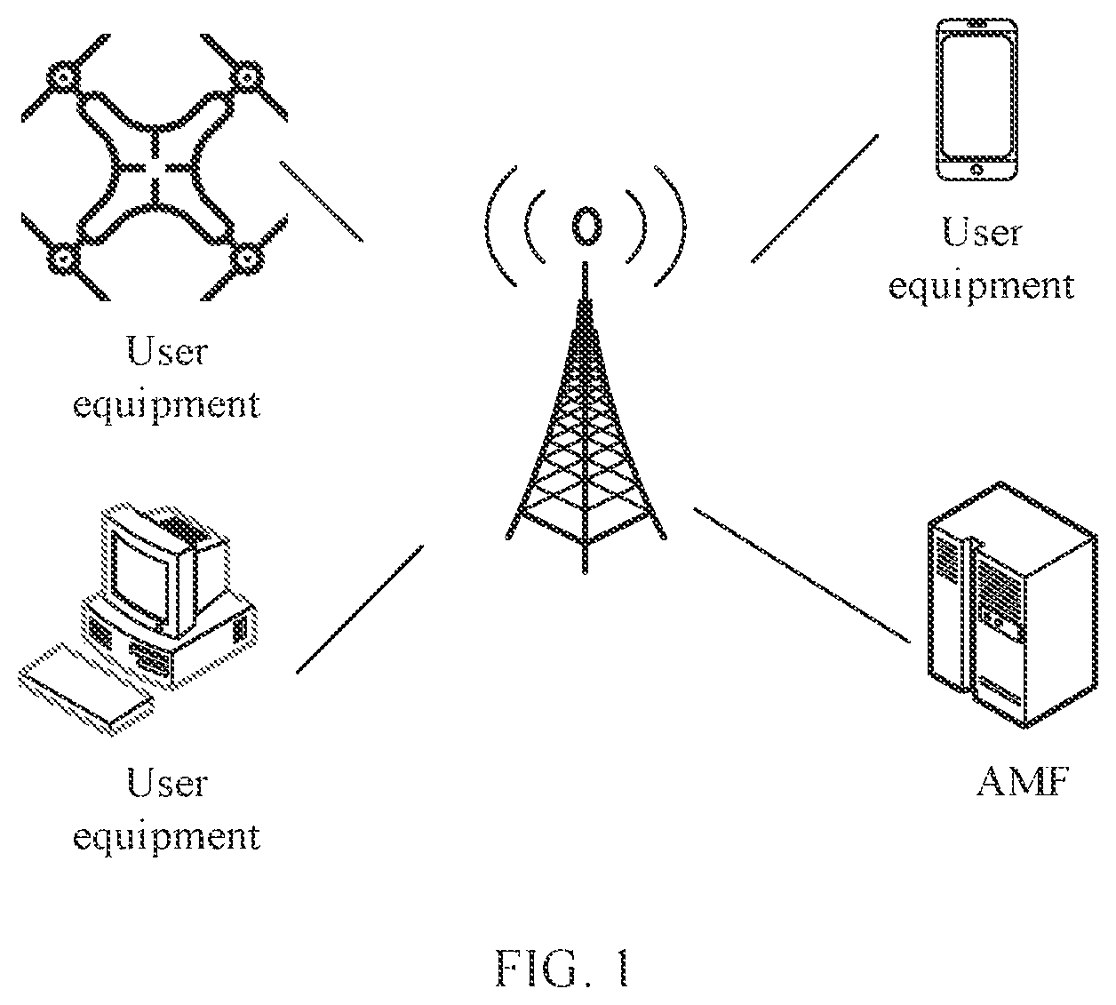 Patent US12347321 Figure 1 – Method for detecting unauthorized uncrewed aerial vehicle, apparatus, and system