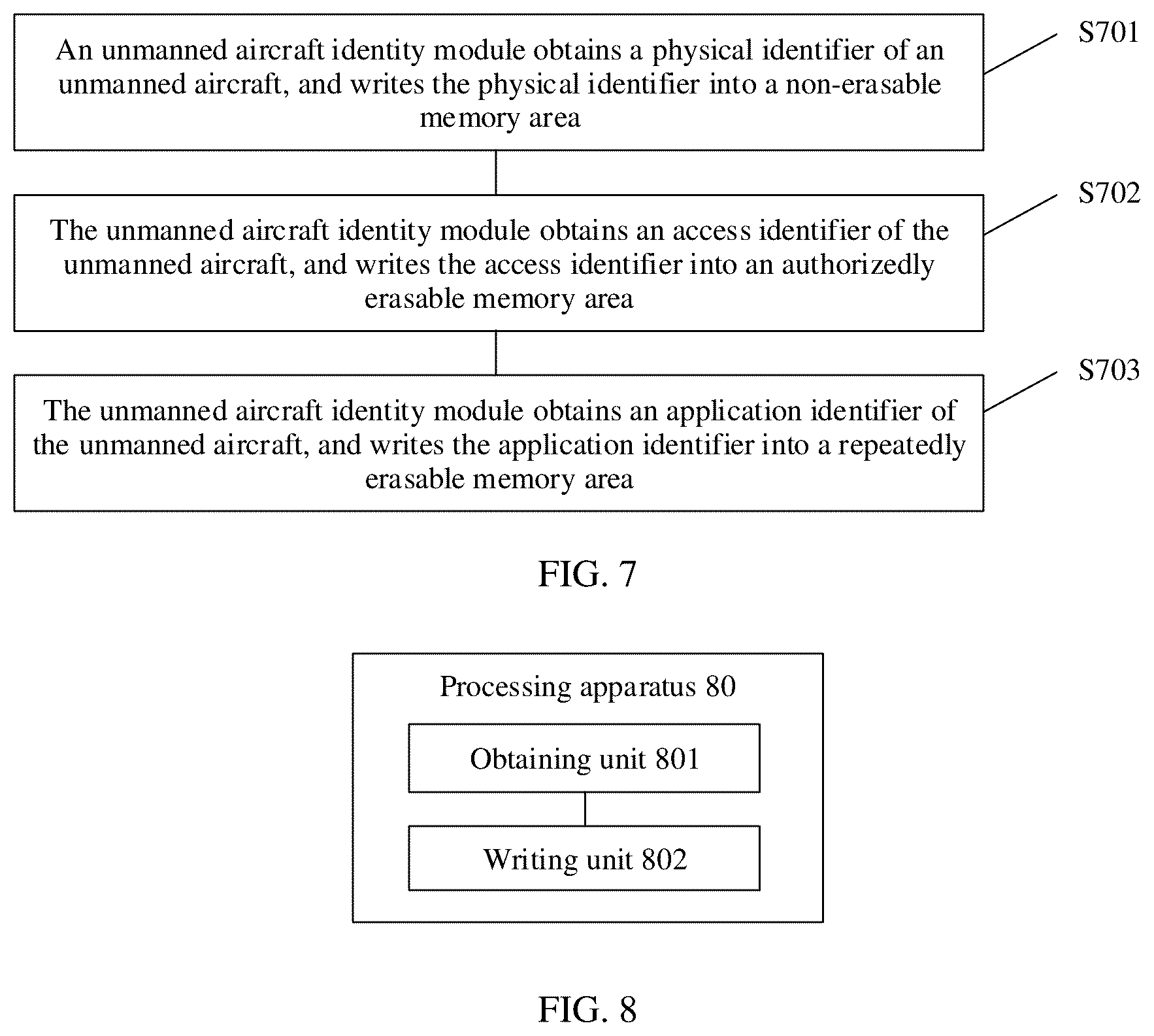Patent US12347322 Figure 5 – Unmanned aircraft identity module and storage method