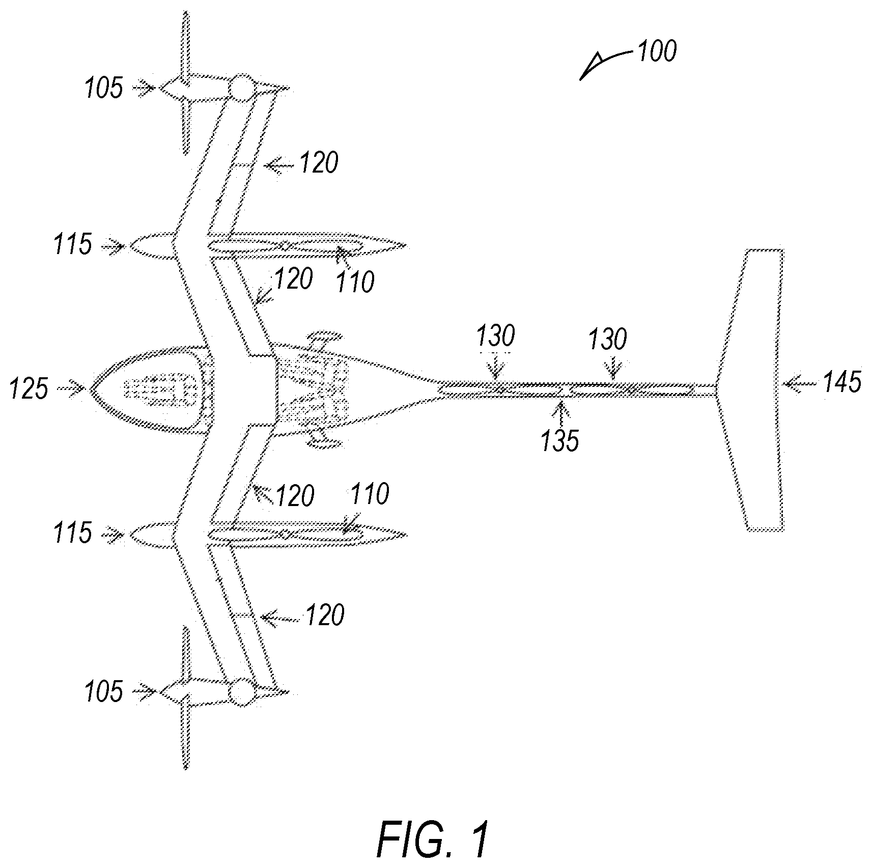 Patent US12347325 Figure 1 – Dynamic aircraft routing