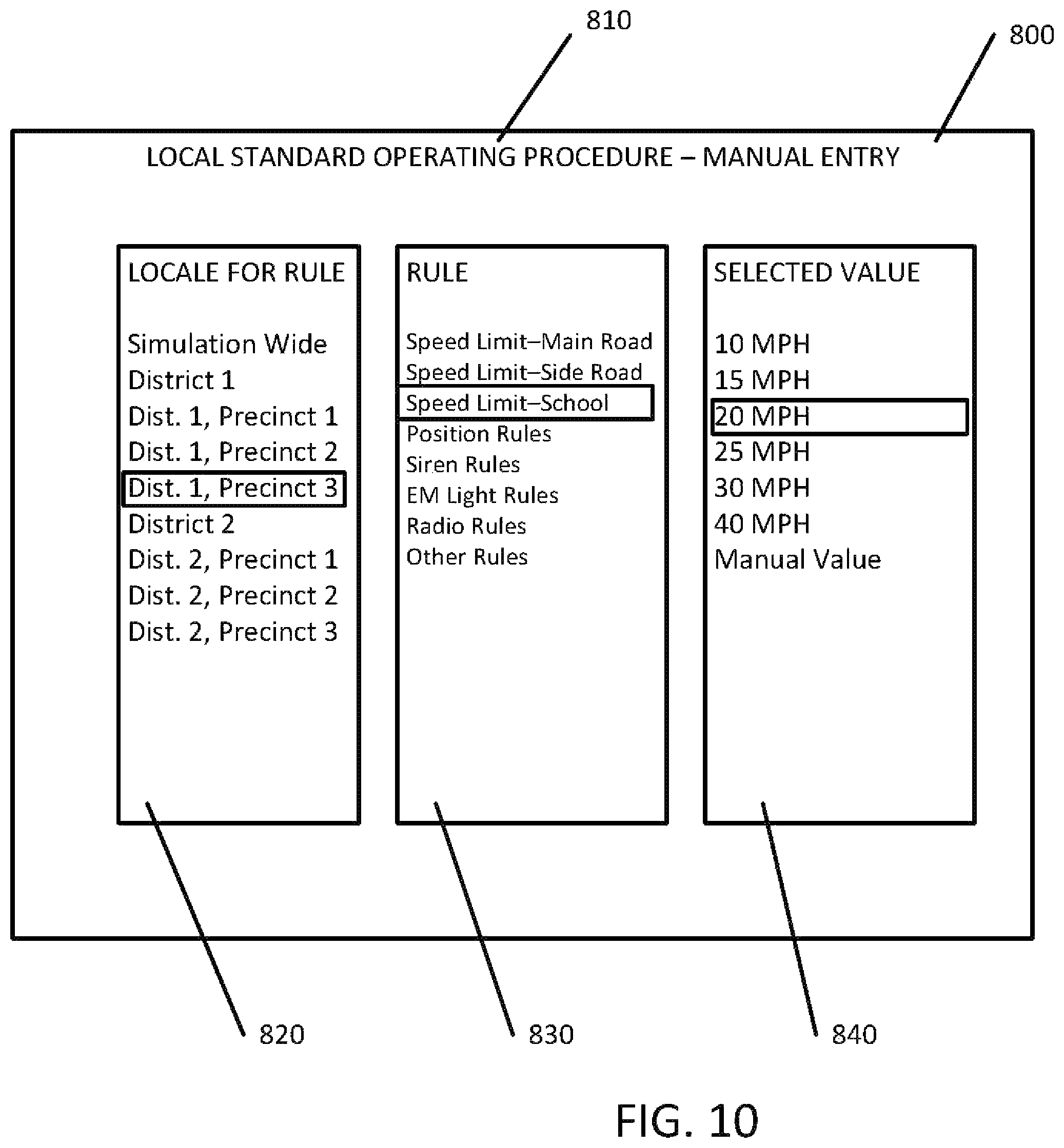 Patent US12347342 Figure 10 – Driving simulation scoring system
