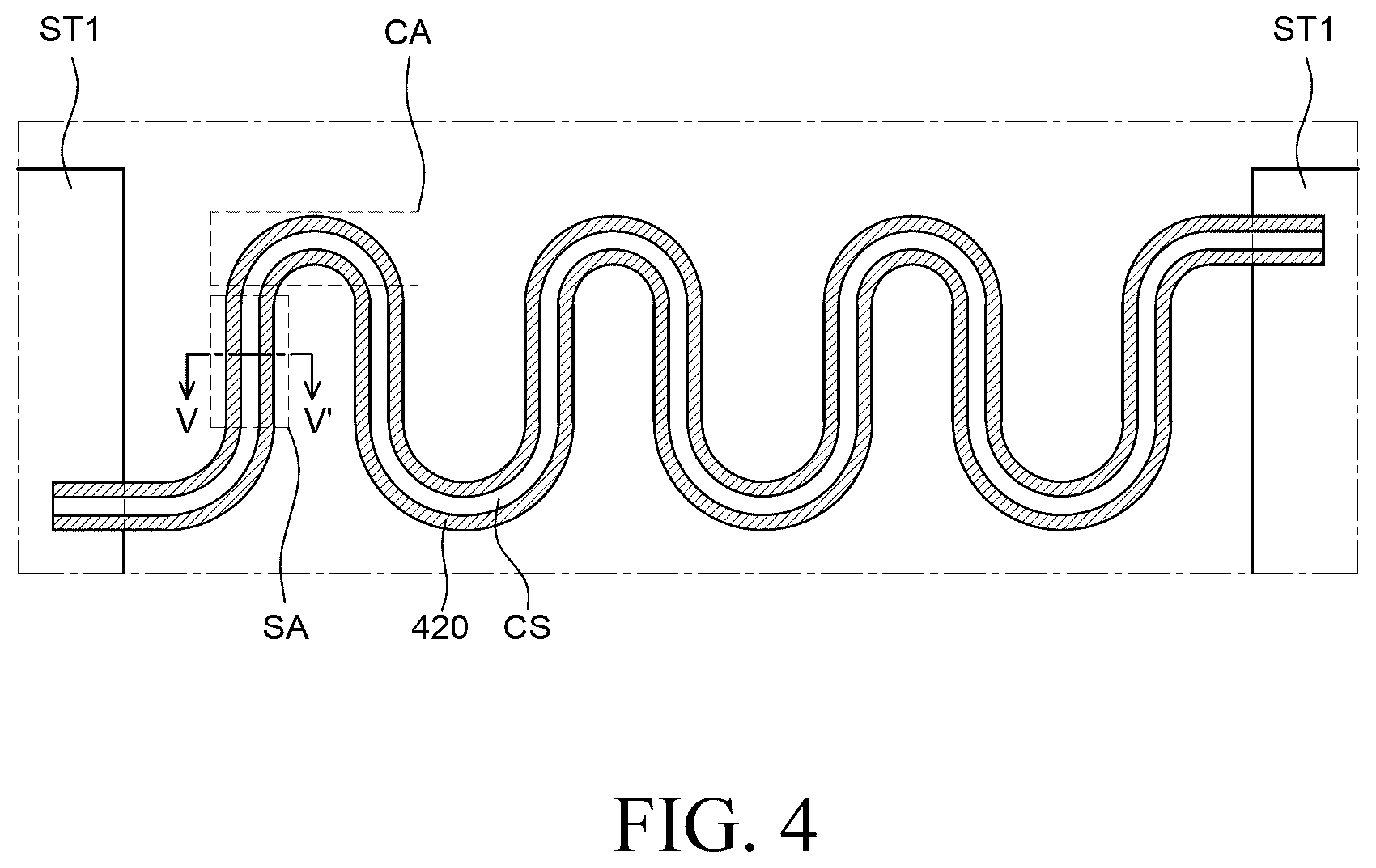 Patent US12347346 Figure 4 – Stretchable display device