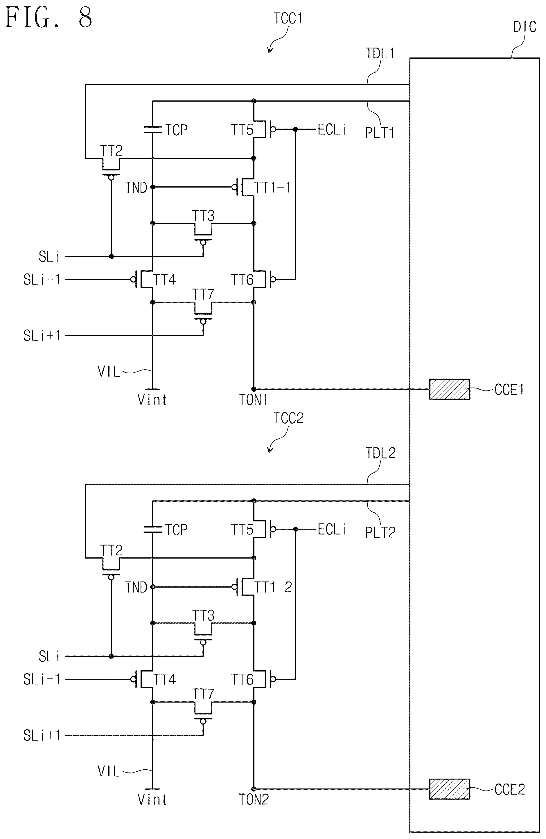 Patent US12347350 Figure 8 – Electronic device