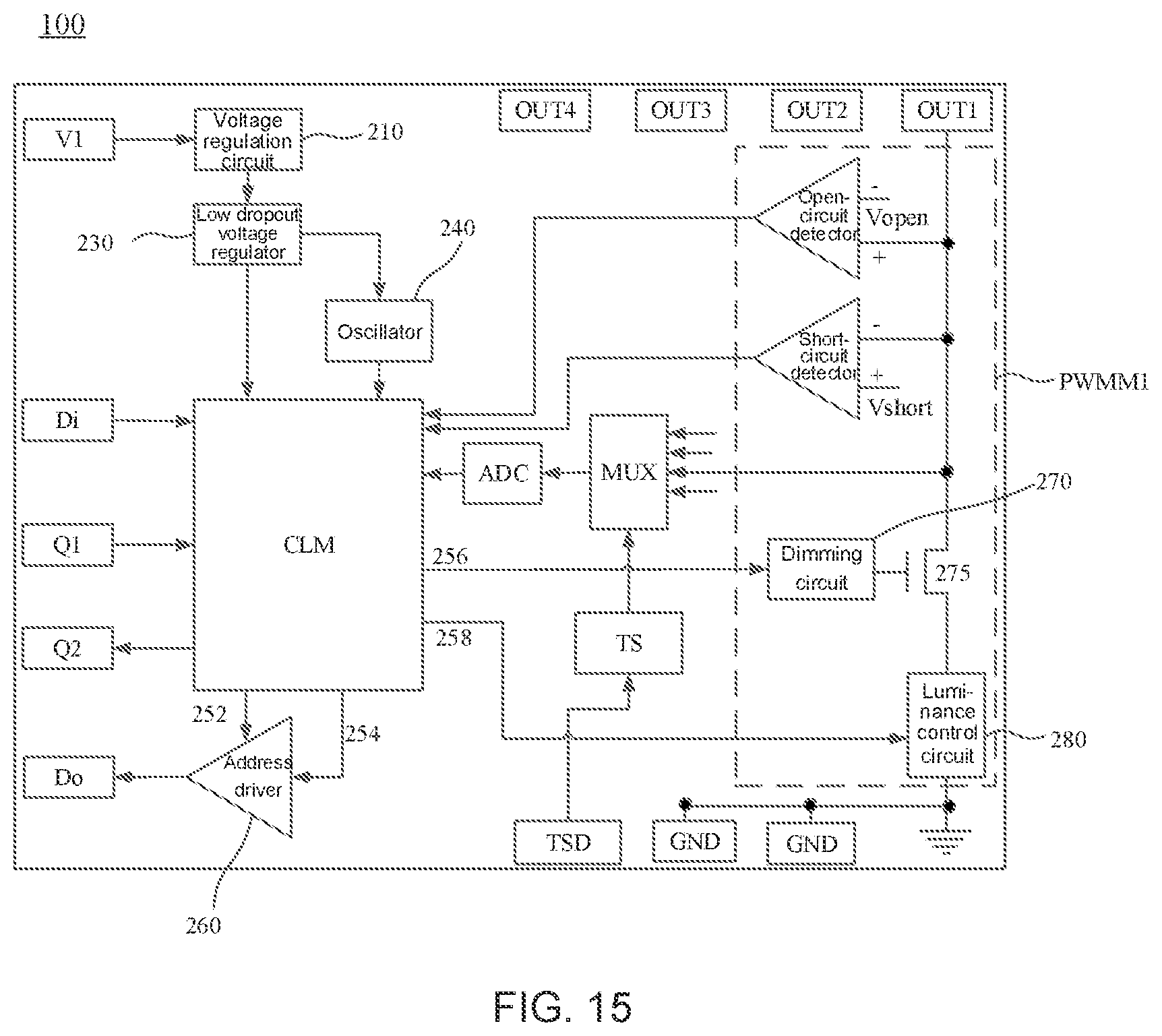 Patent US12347352 Figure 11 – Driver chip, light-emitting substrate and testing method thereof, and display apparatus