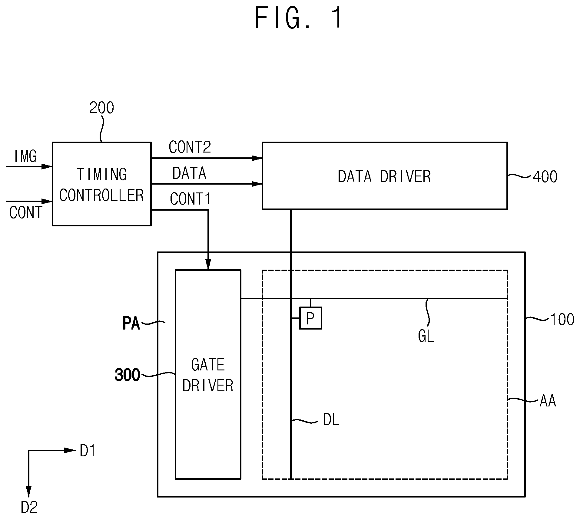 Patent US12347362 — Data driver and display device including the same — Figure 1