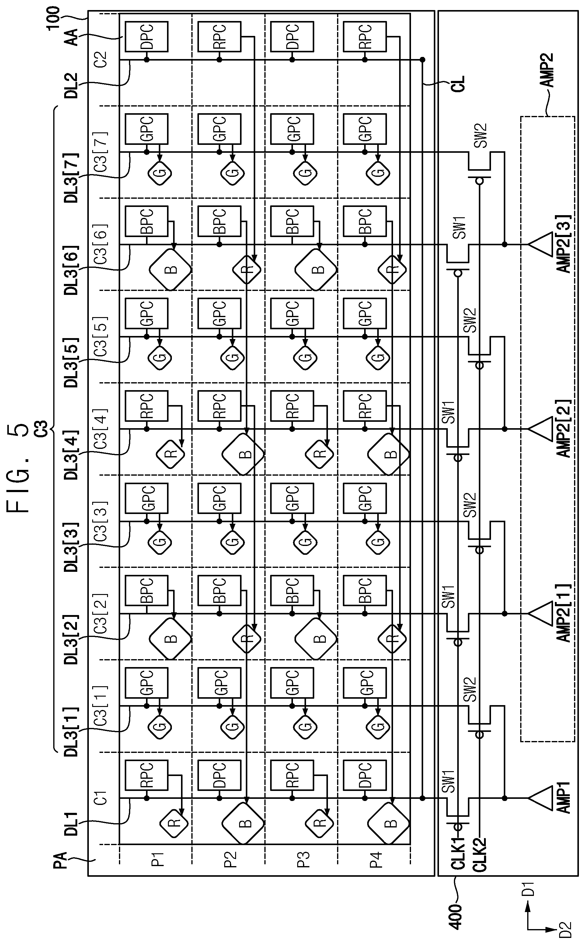 Patent US12347362 Figure 5 – Data driver and display device including the same