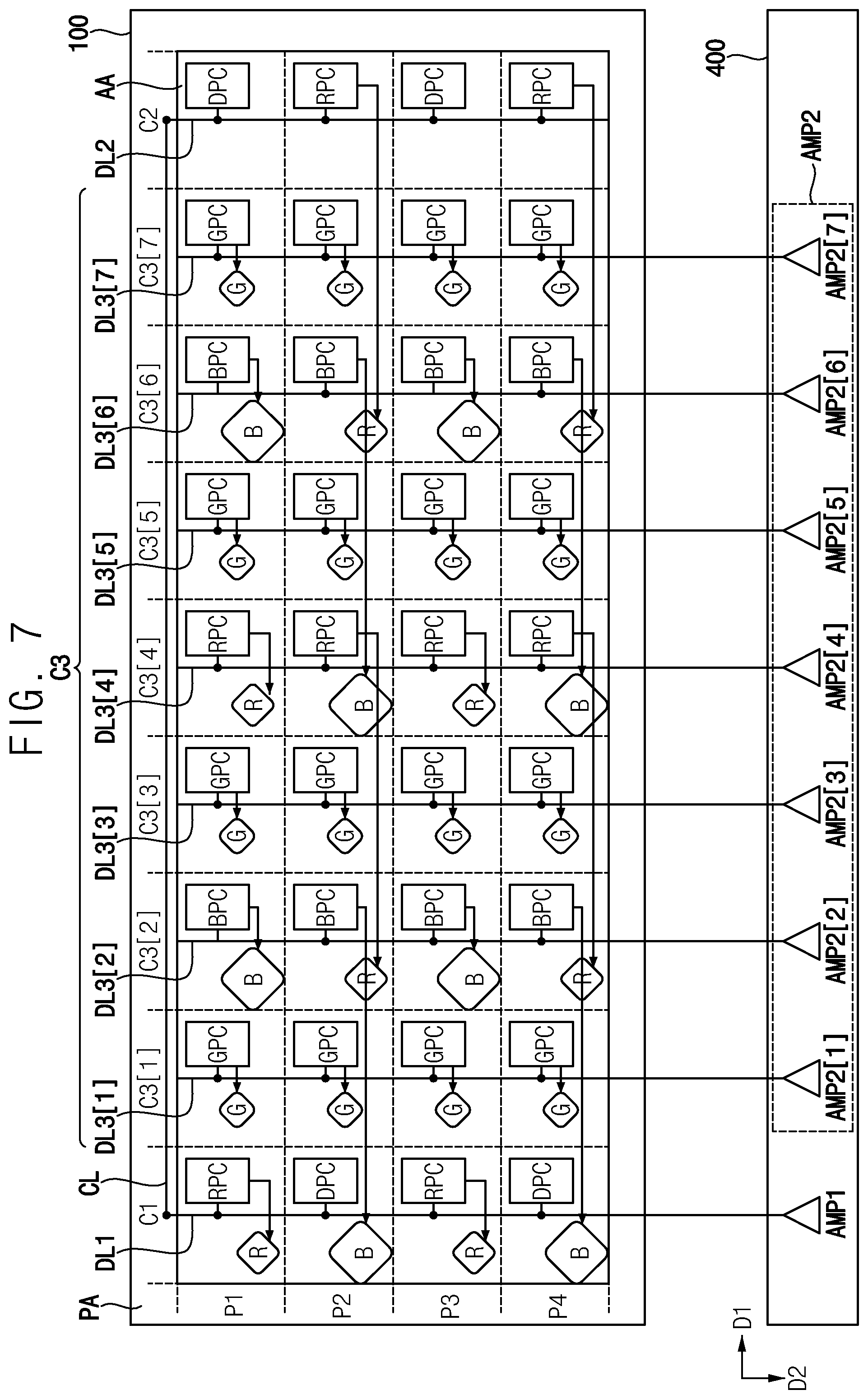 Patent US12347362 Figure 7 – Data driver and display device including the same