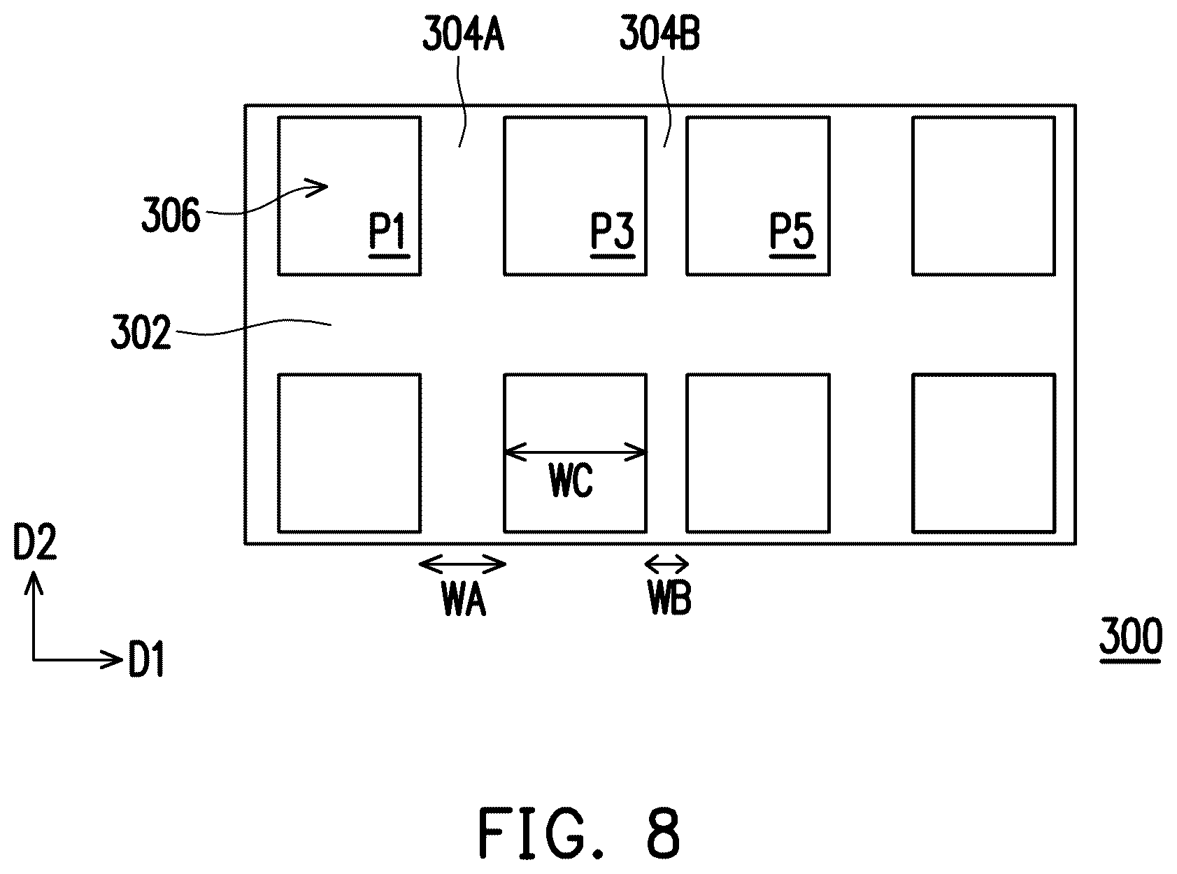 Patent US12347363 Figure 8 – Electronic device