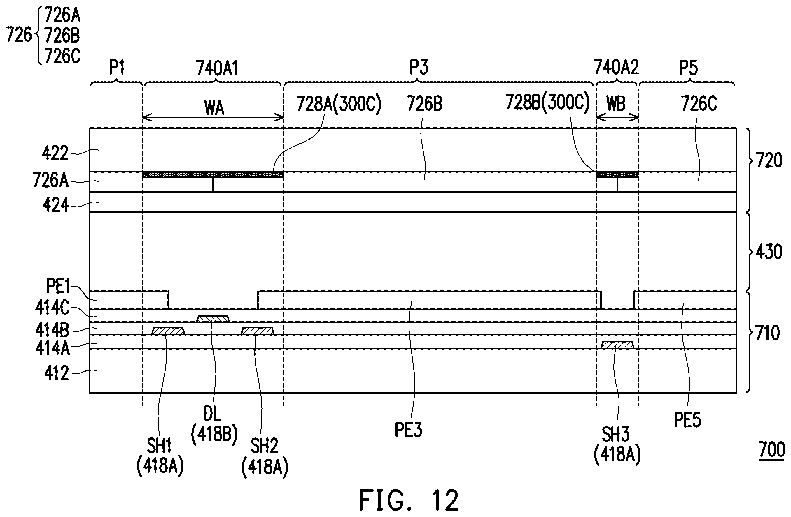 Patent US12347363 Figure 12 – Electronic device
