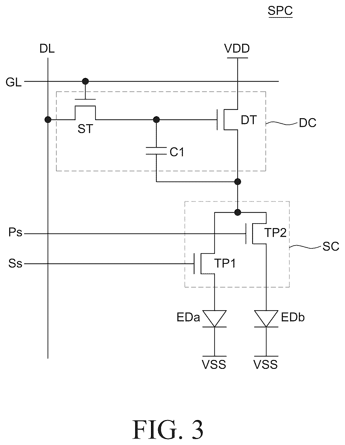 Patent US12347366 Figure 3 – Display device