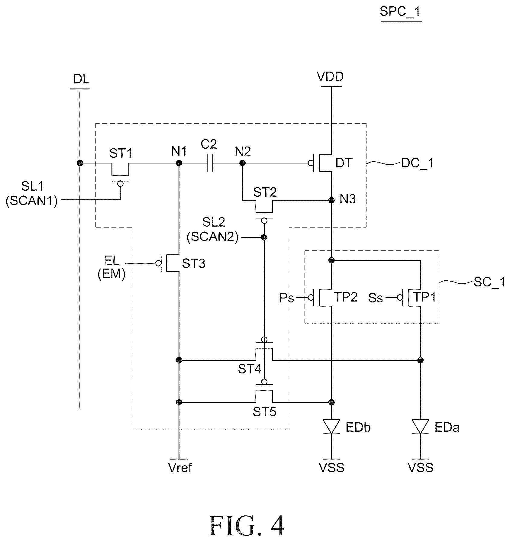 Patent US12347366 Figure 4 – Display device