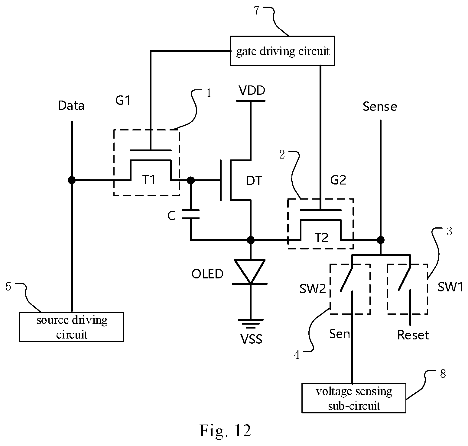 Patent US12347371 Figure 10 – Pixel circuit detection method, display panel driving method, and display device