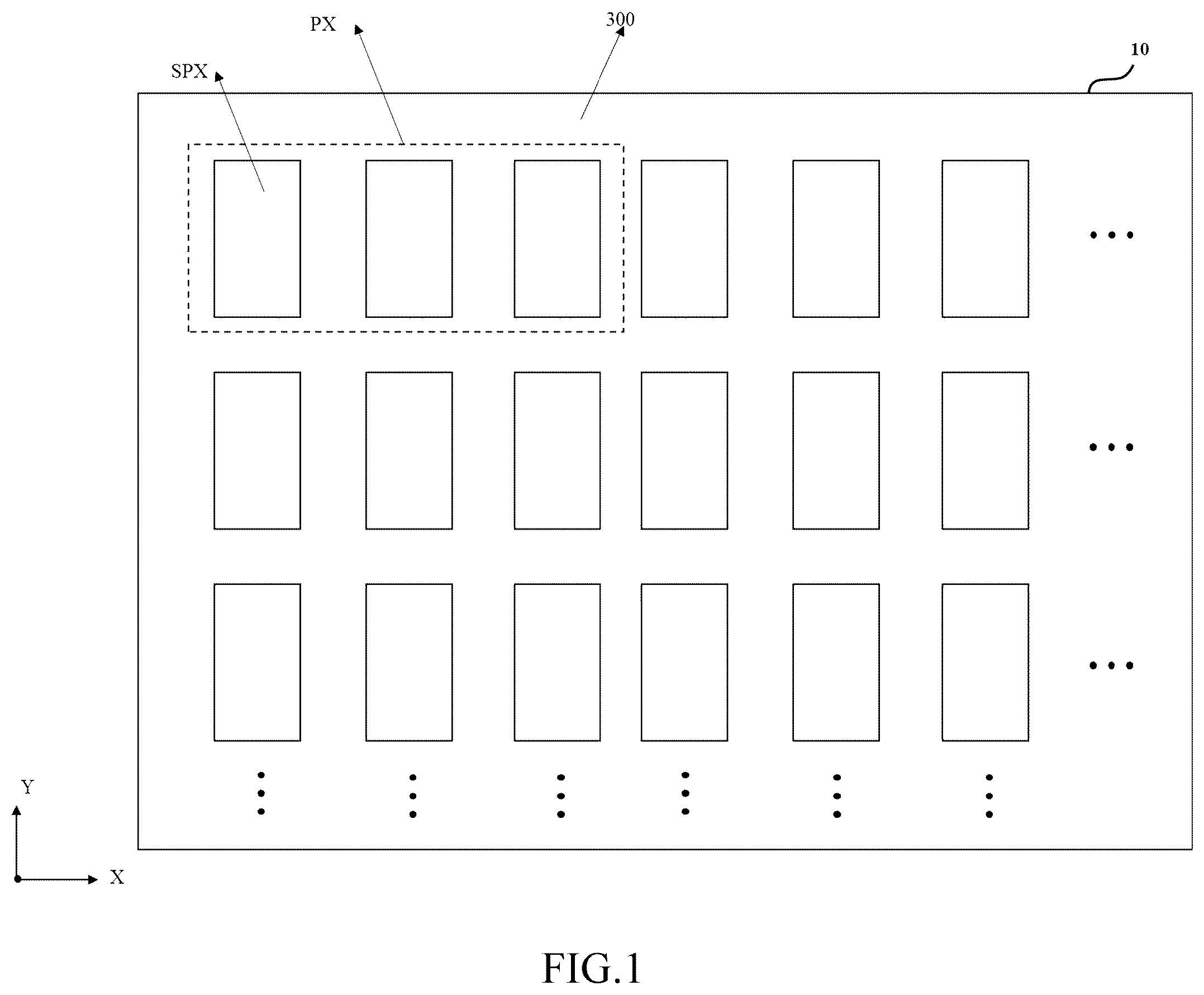 Patent US12347374 Figure 1 – Array substrate for display panel improving response speed of pixel circuit