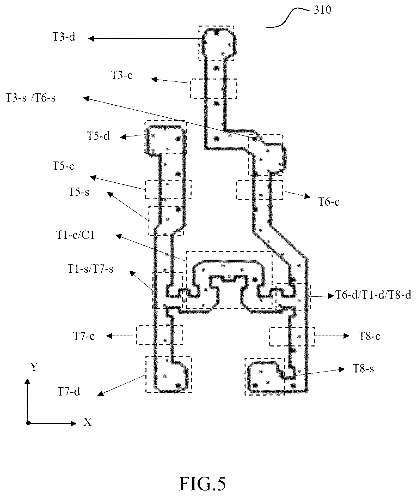 Patent US12347374 Figure 5 – Array substrate for display panel improving response speed of pixel circuit