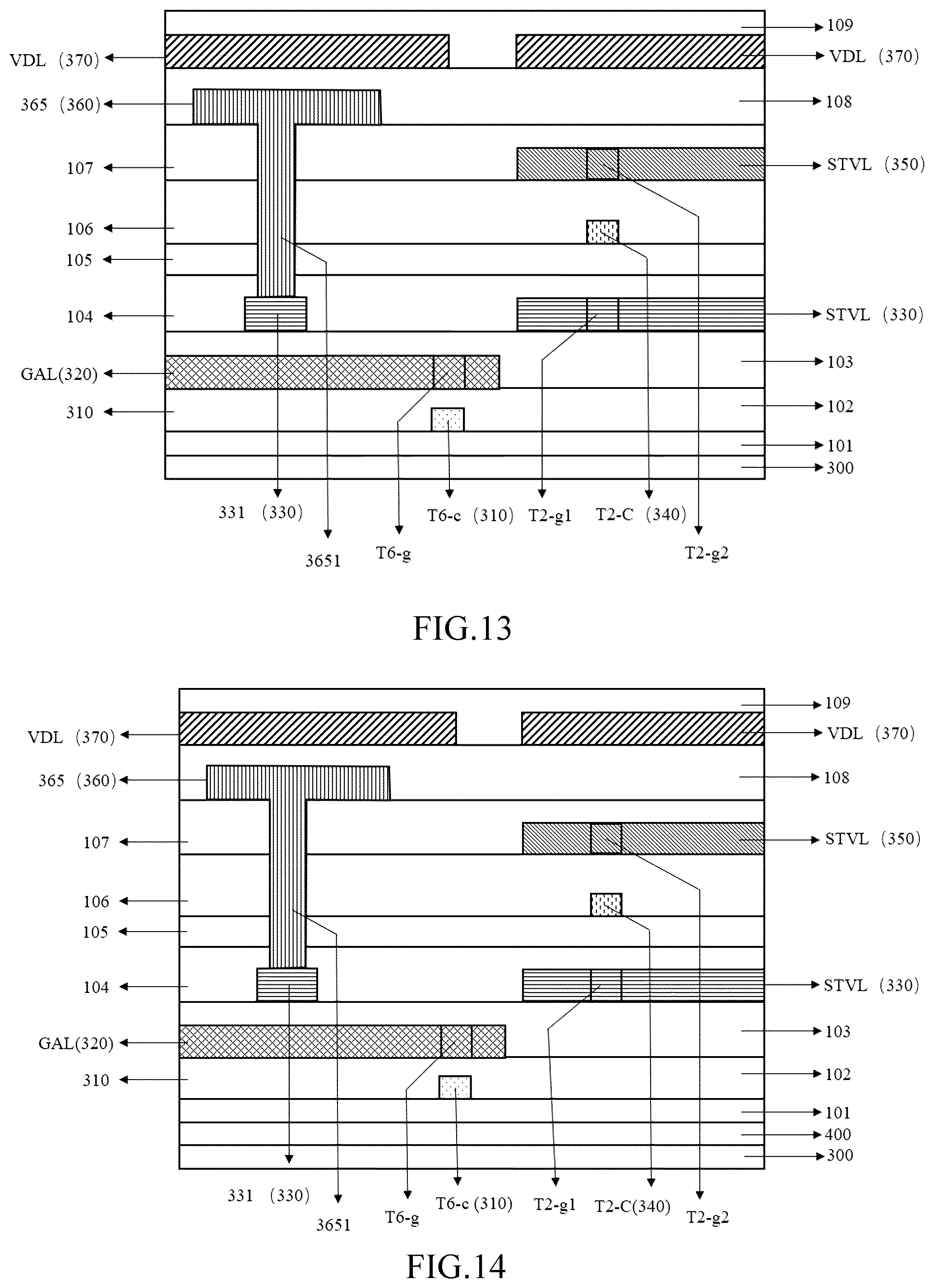 Patent US12347374 Figure 13 – Array substrate for display panel improving response speed of pixel circuit