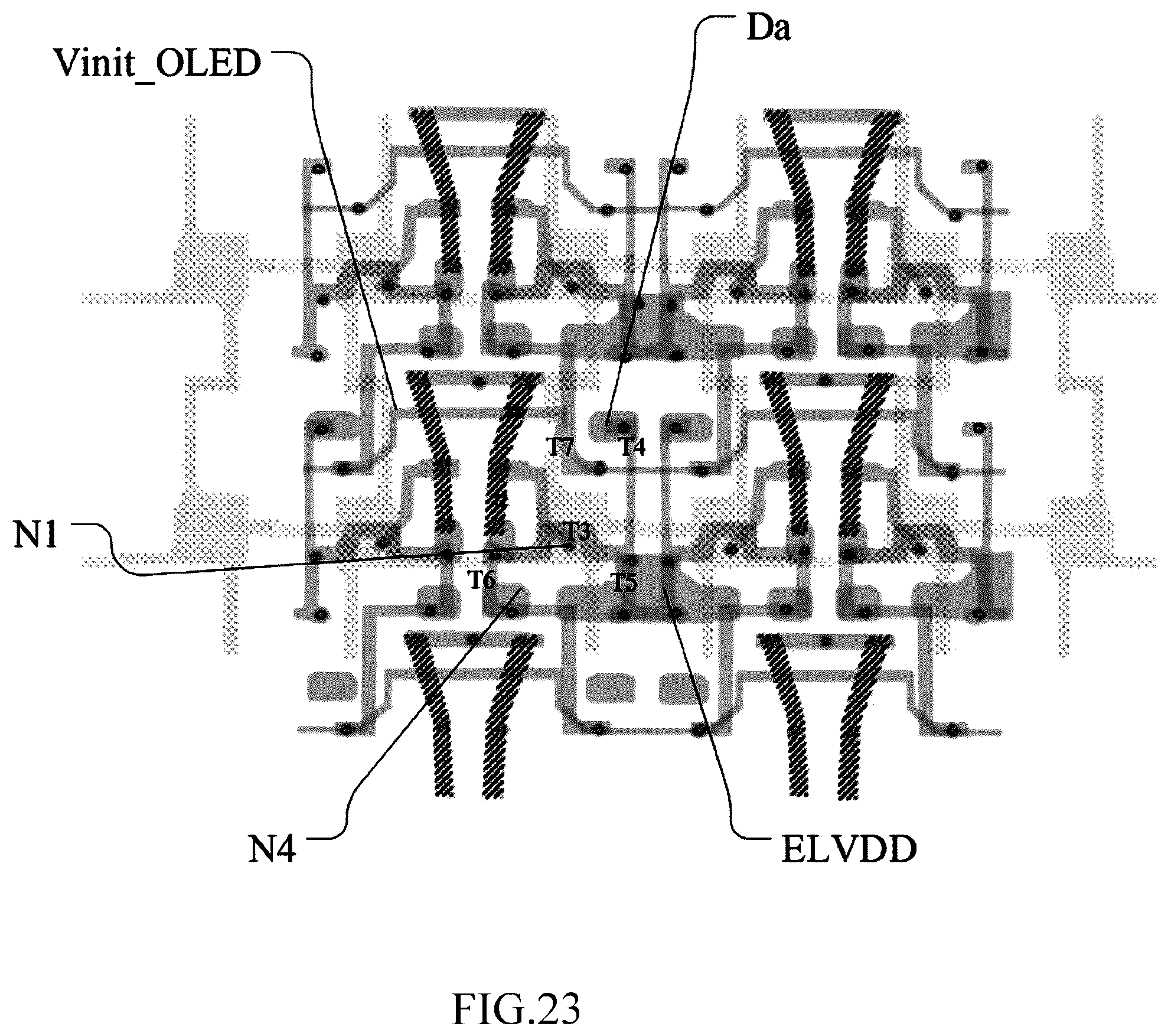 Patent US12347374 Figure 20 – Array substrate for display panel improving response speed of pixel circuit