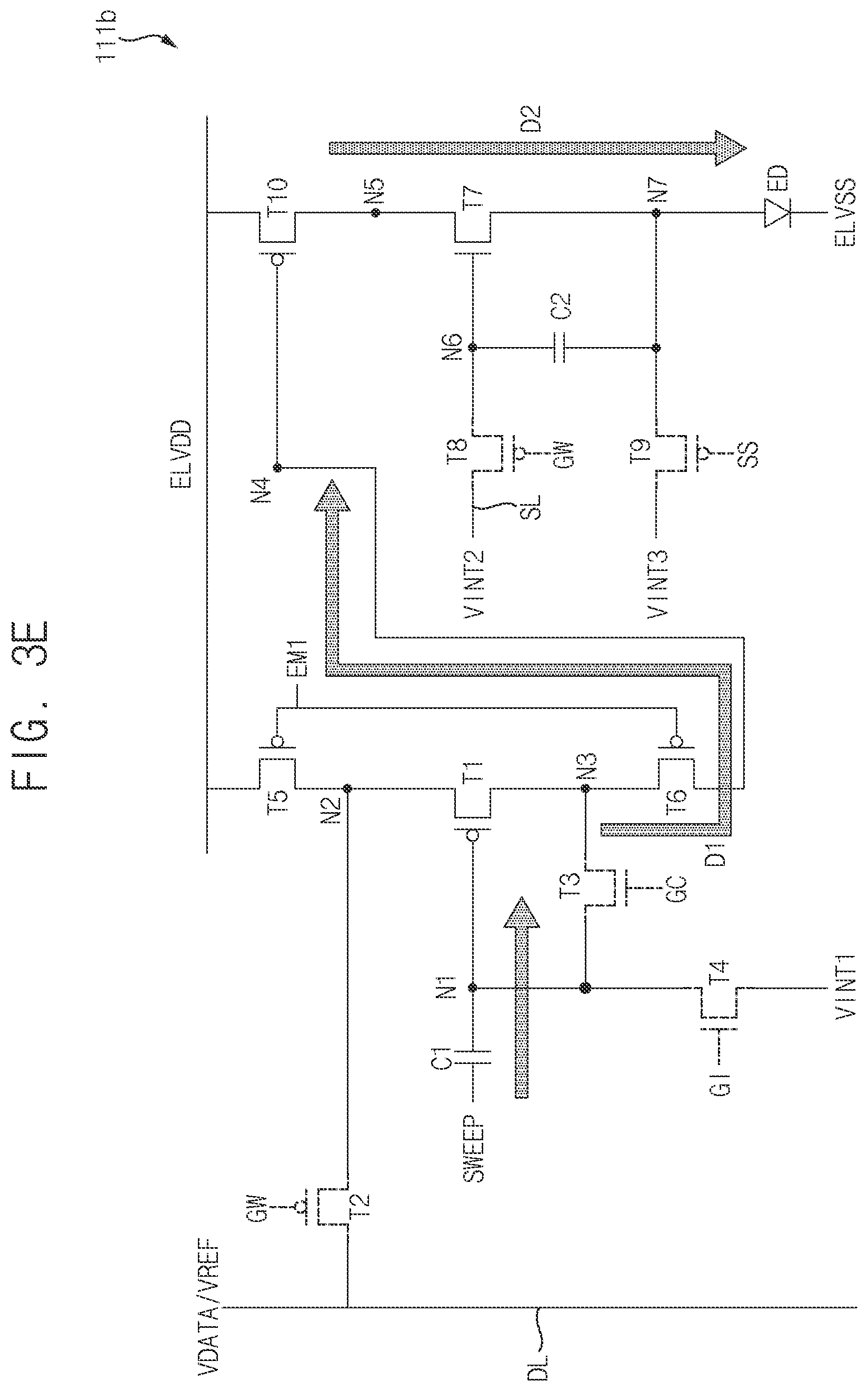 Patent US12347375 Figure 11 – Pixel circuit and display device including the same