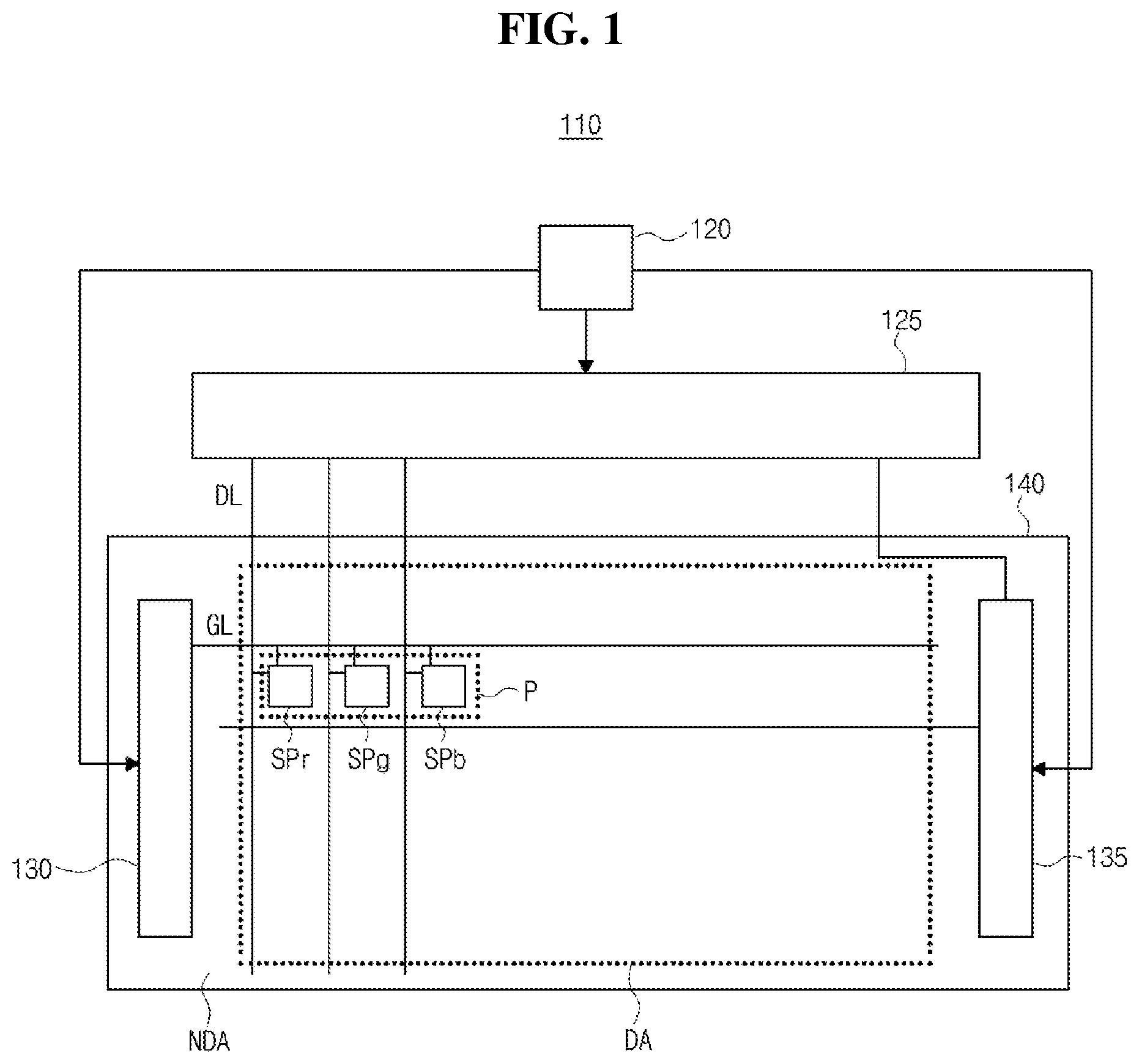 Patent US12347377 Figure 1 – Display device including stage transistor