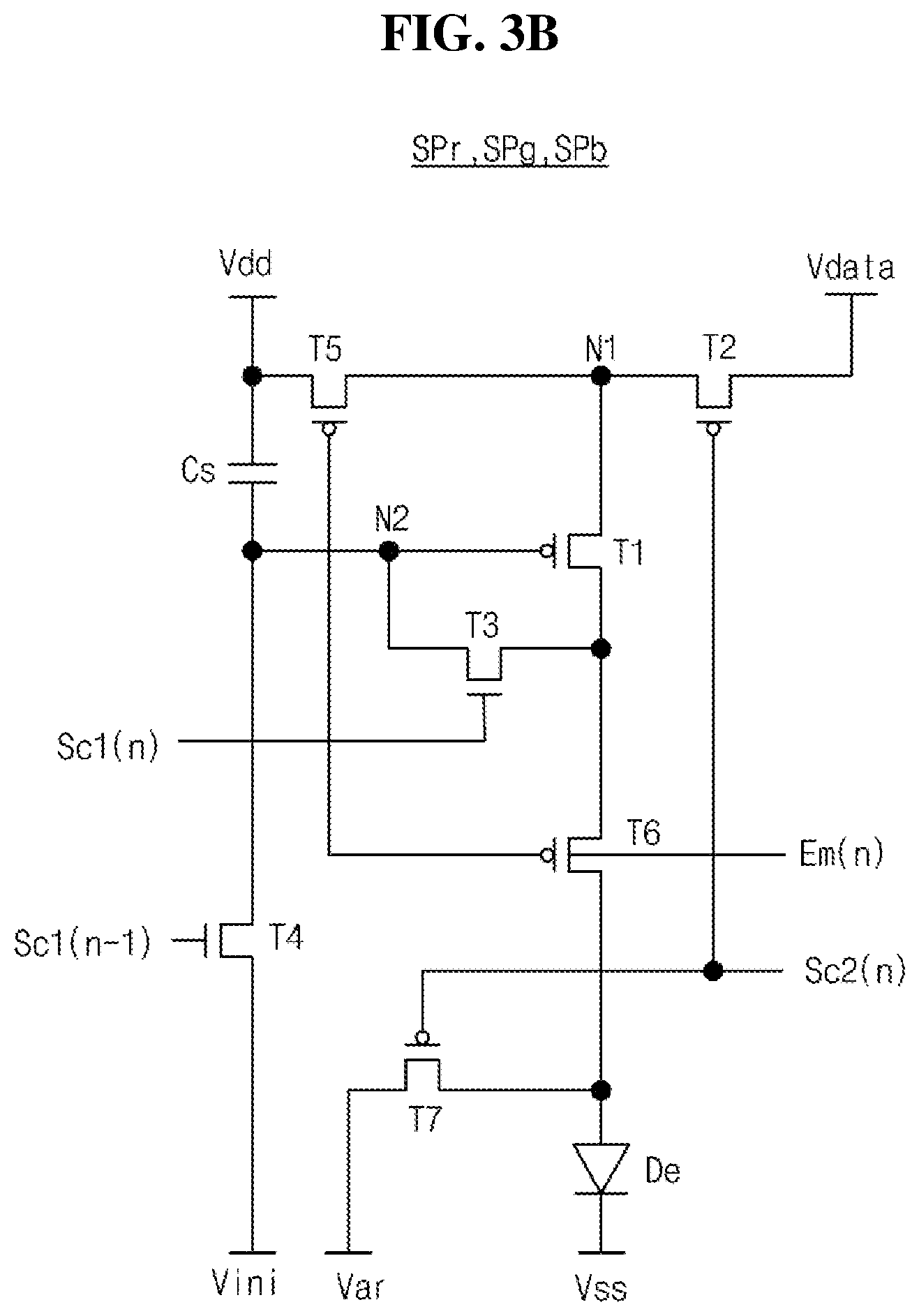 Patent US12347377 Figure 4 – Display device including stage transistor