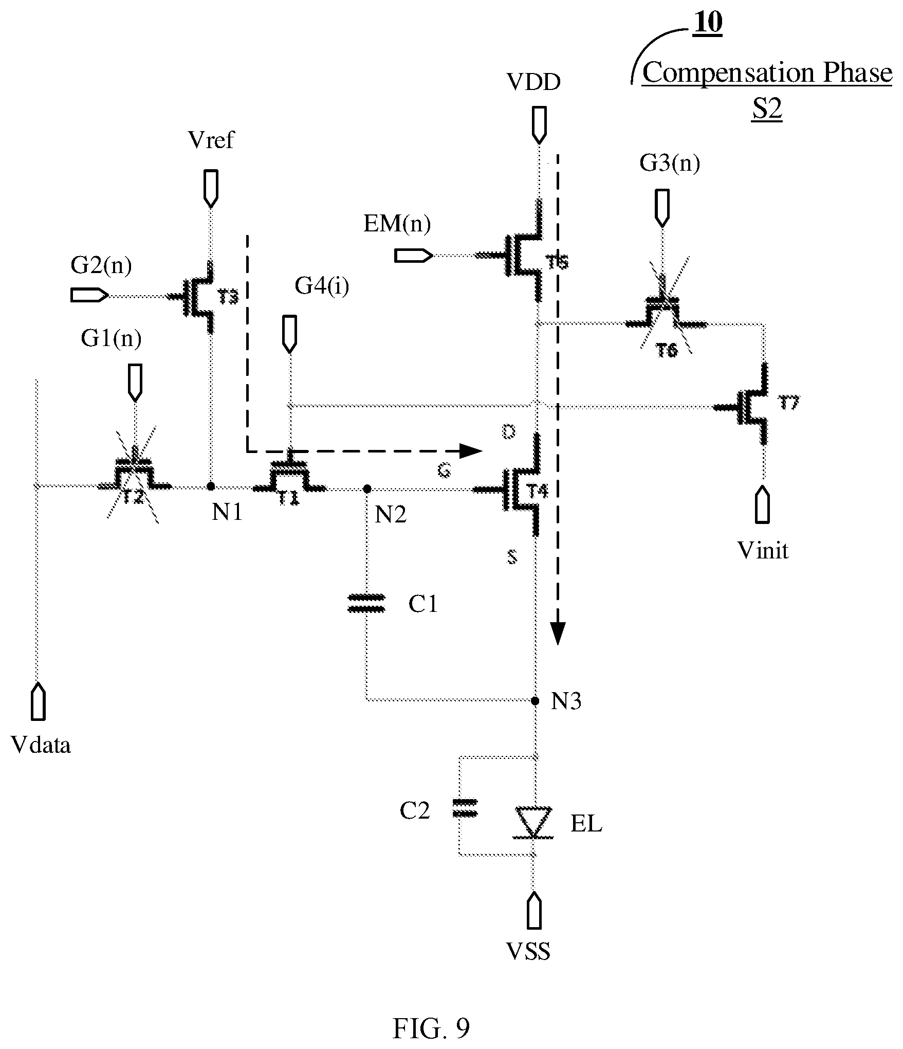 Patent US12347379 Figure 7 – Pixel circuit and driving method thereof, and display device