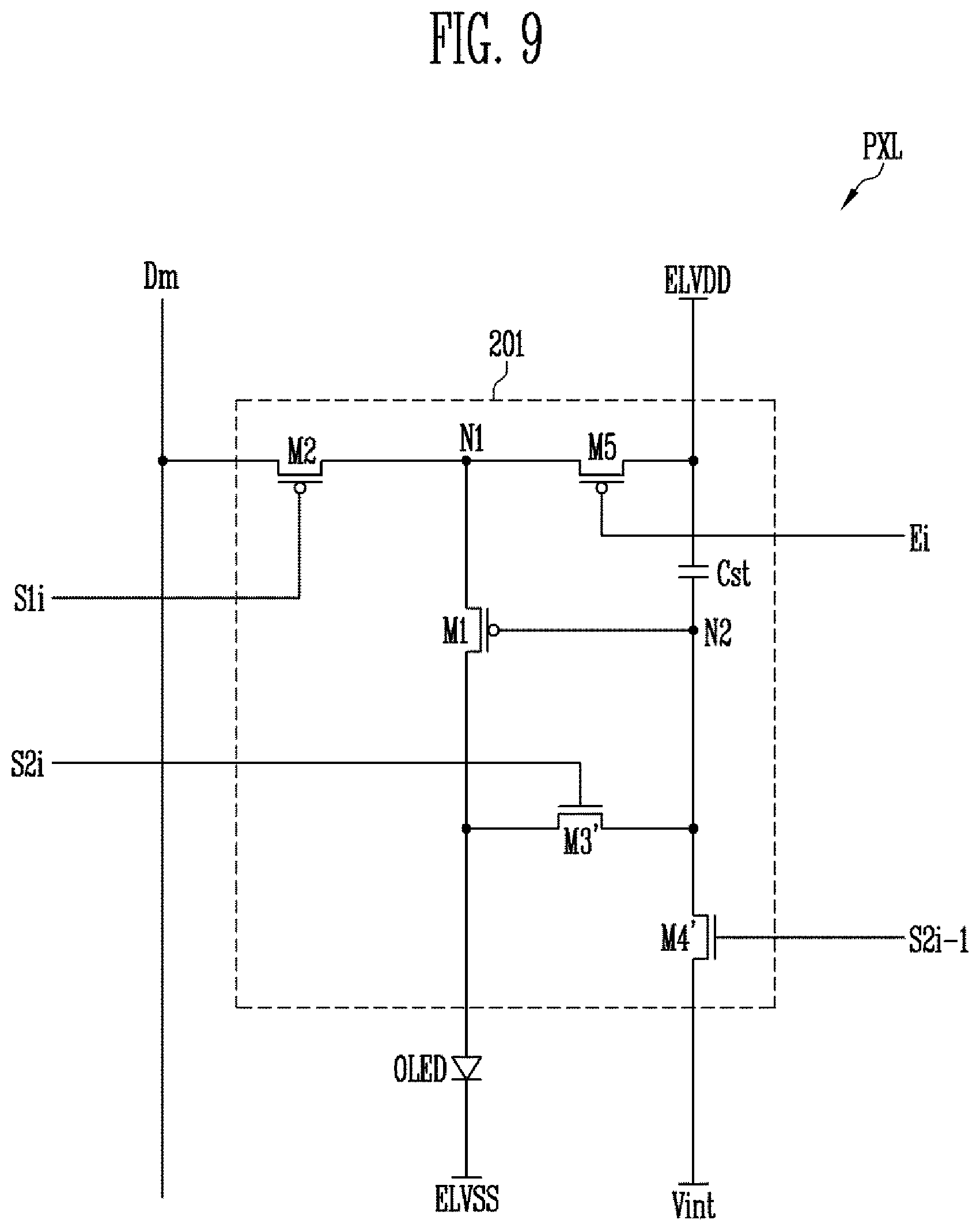 Patent US12347381 Figure 8 – Organic light emitting display device