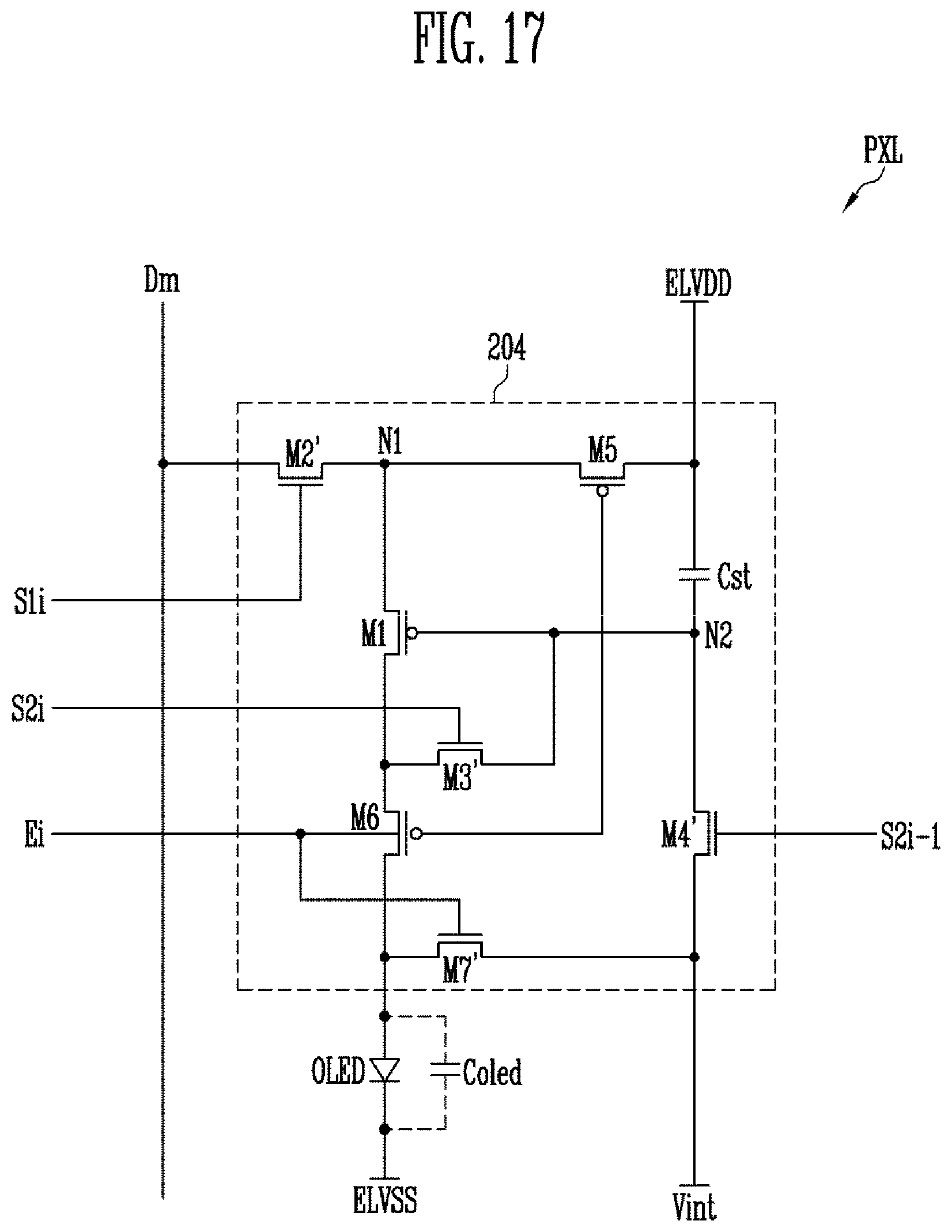 Patent US12347381 Figure 17 – Organic light emitting display device