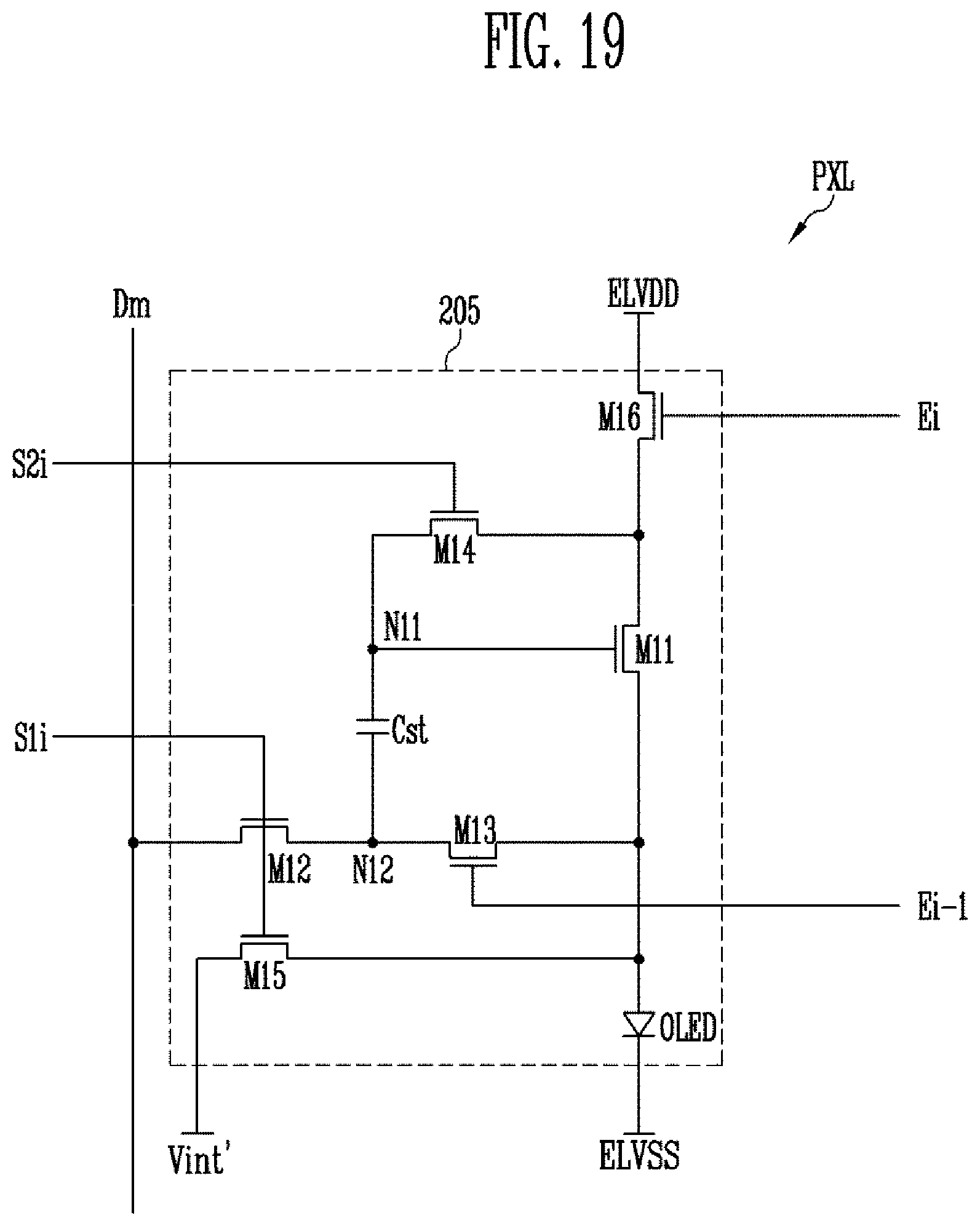 Patent US12347381 Figure 19 – Organic light emitting display device