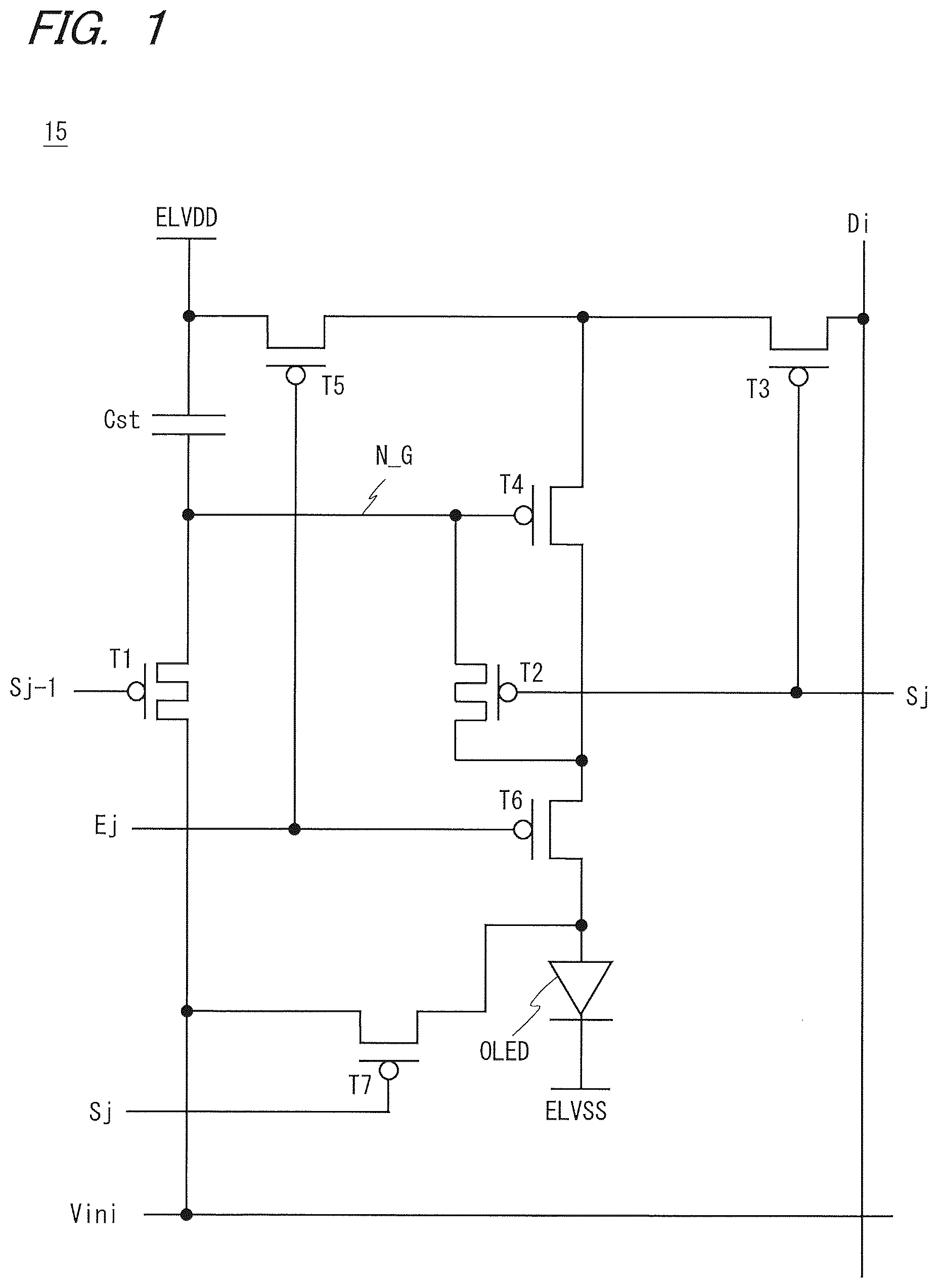 Patent US12347383 — Display device — Figure 1