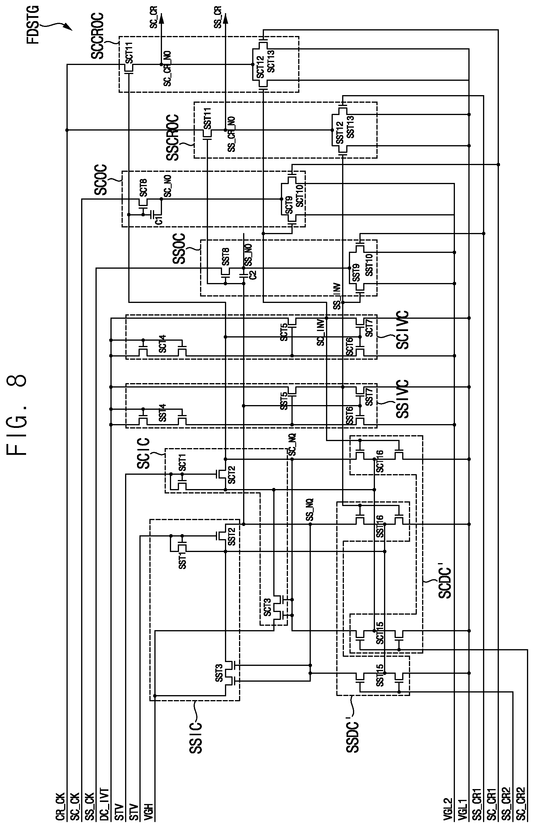 Patent US12347388 Figure 8 – Gate driver and display device
