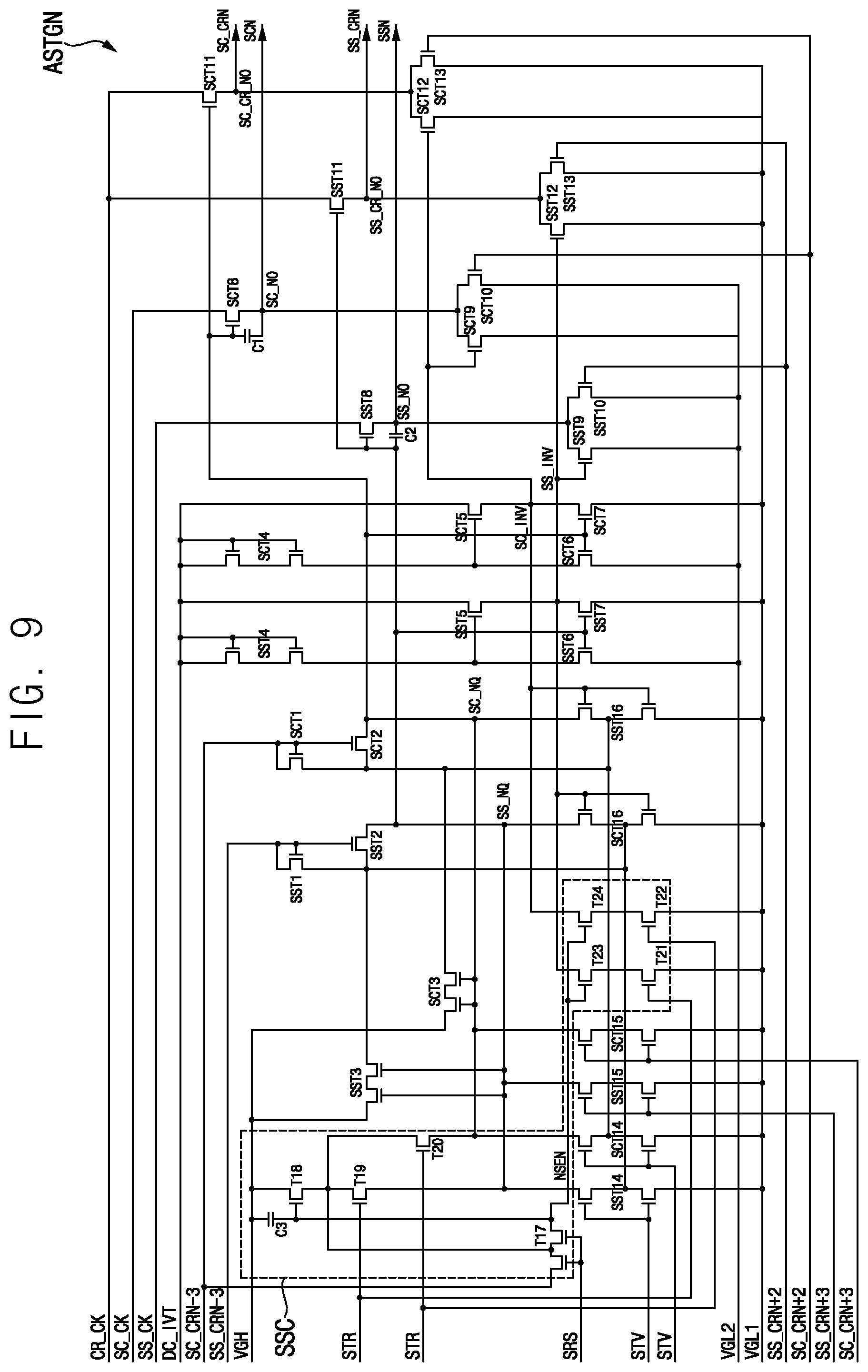 Patent US12347388 Figure 9 – Gate driver and display device