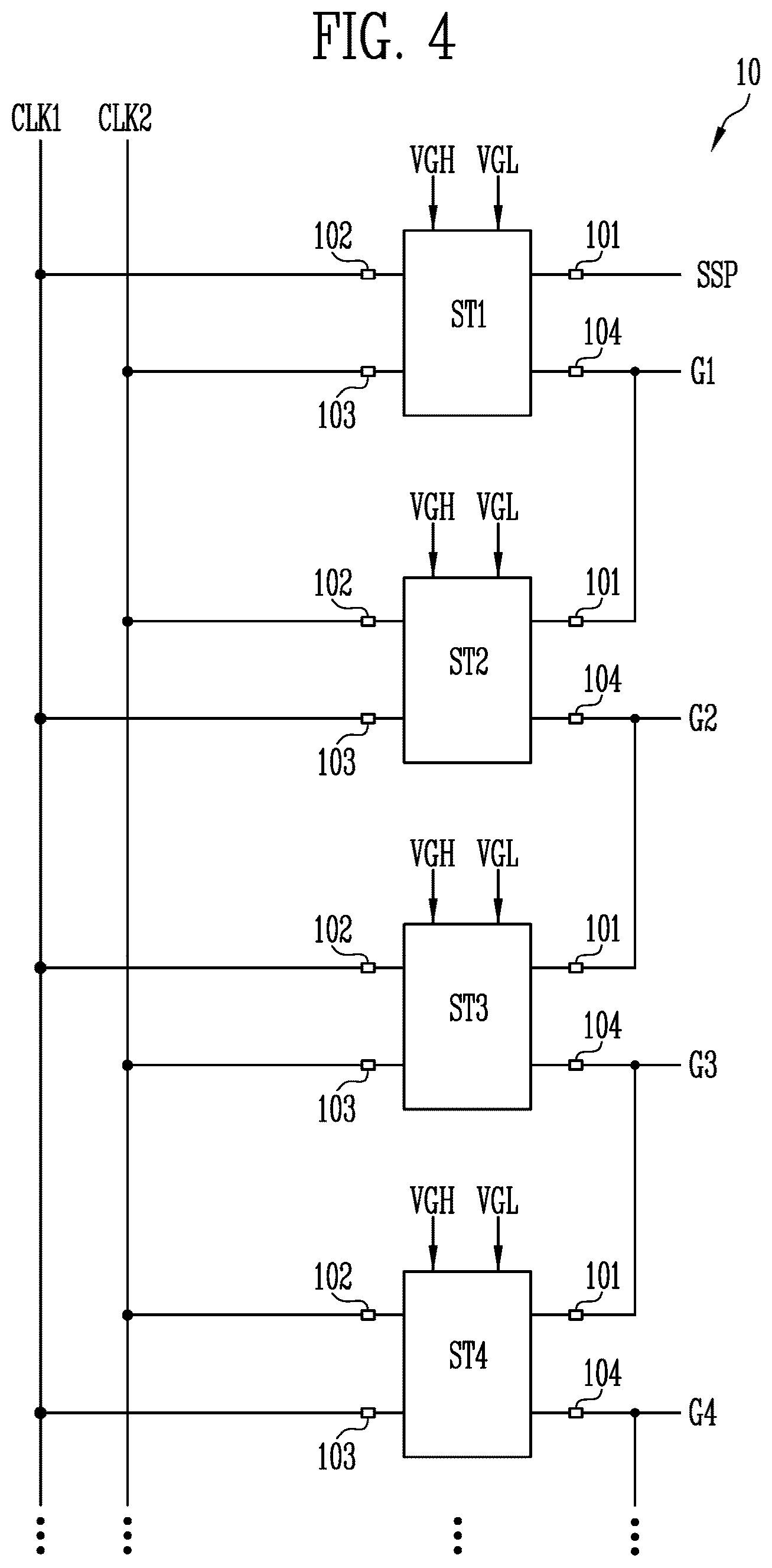 Patent US12347391 Figure 4 – Gate driver and display device including the same