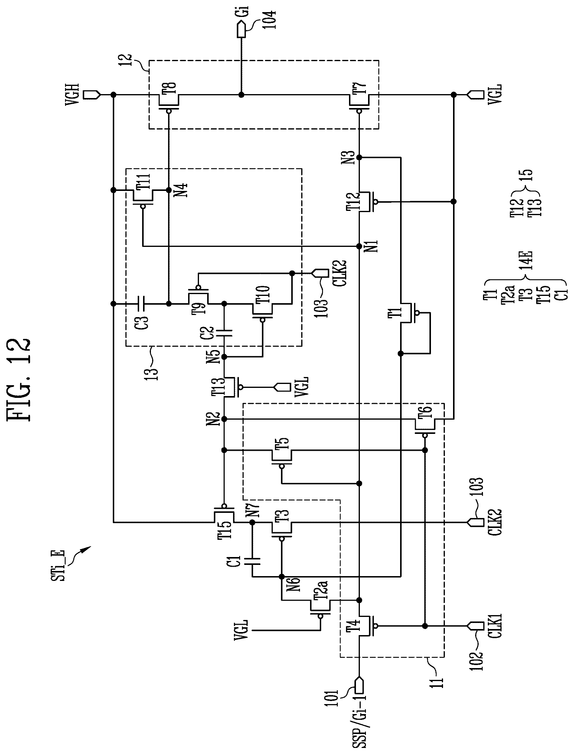 Patent US12347391 Figure 13 – Gate driver and display device including the same