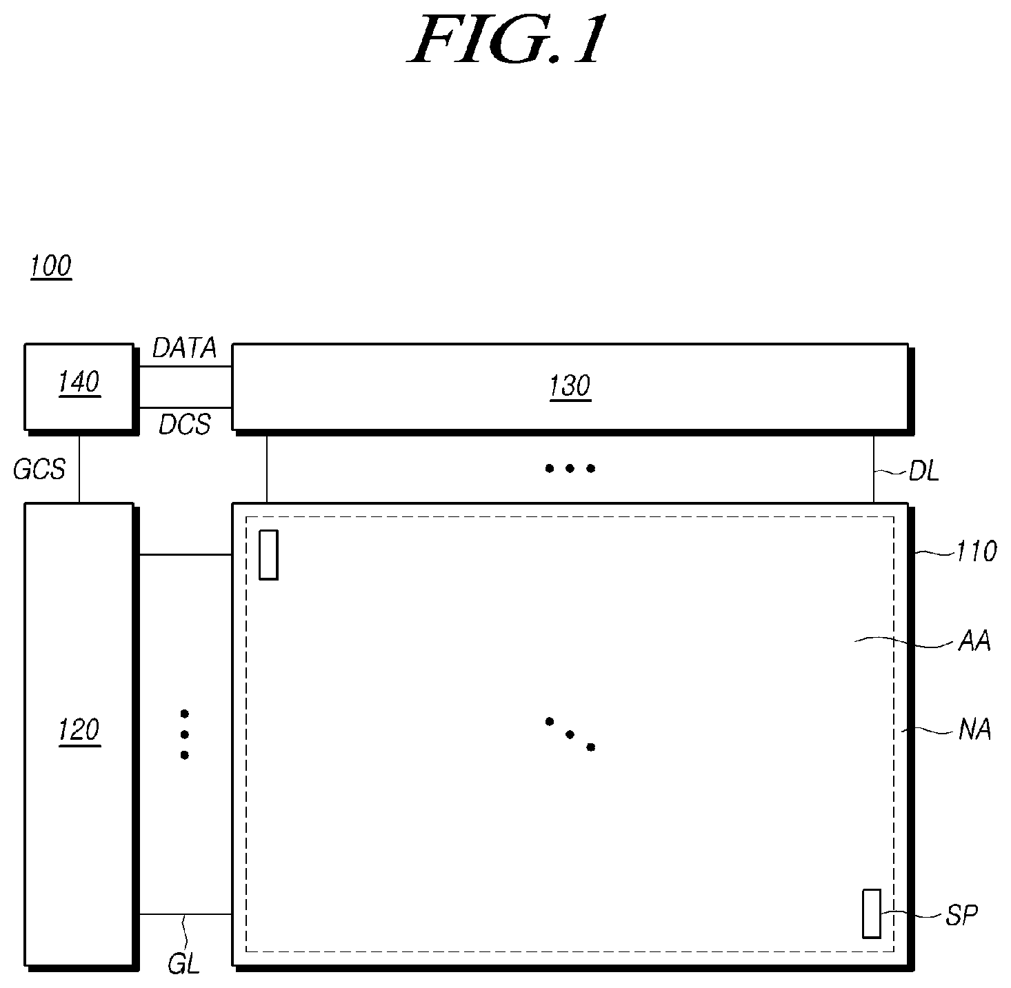Patent US12347392 Figure 1 – Display device and a method of driving the same with pixel compensation using estimated and actual degradation