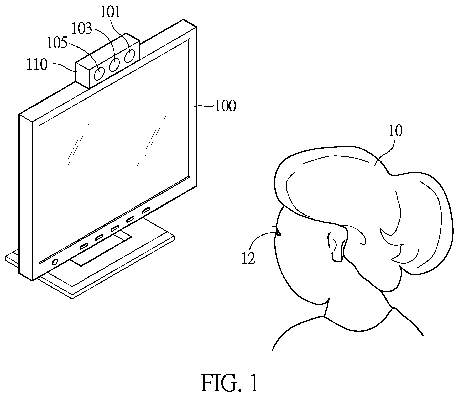 Patent US12347395 Figure 1 – Adaptive display backlight control system and method for controlling the backlight