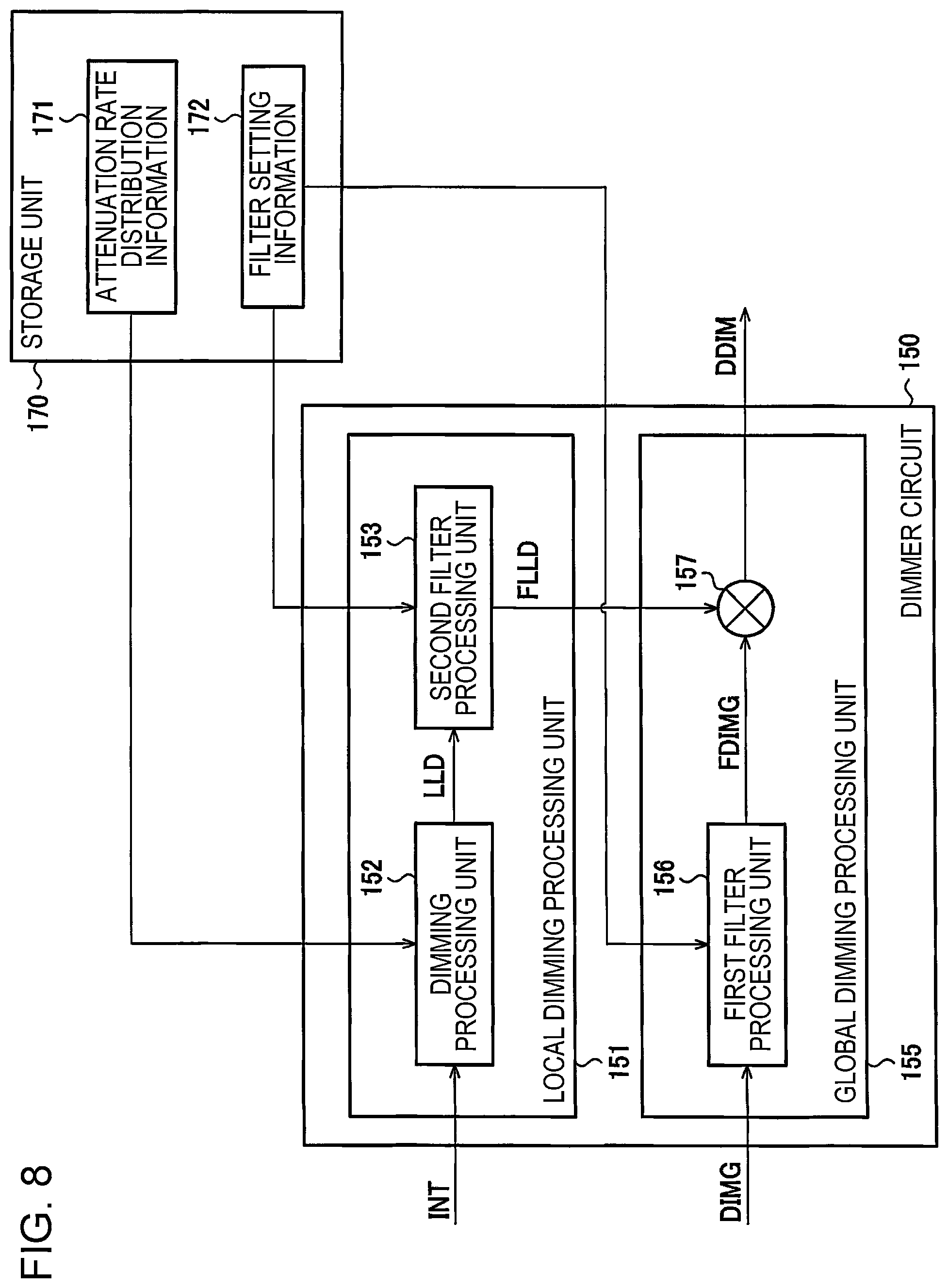 Patent US12347396 Figure 8 – Circuit device and display system