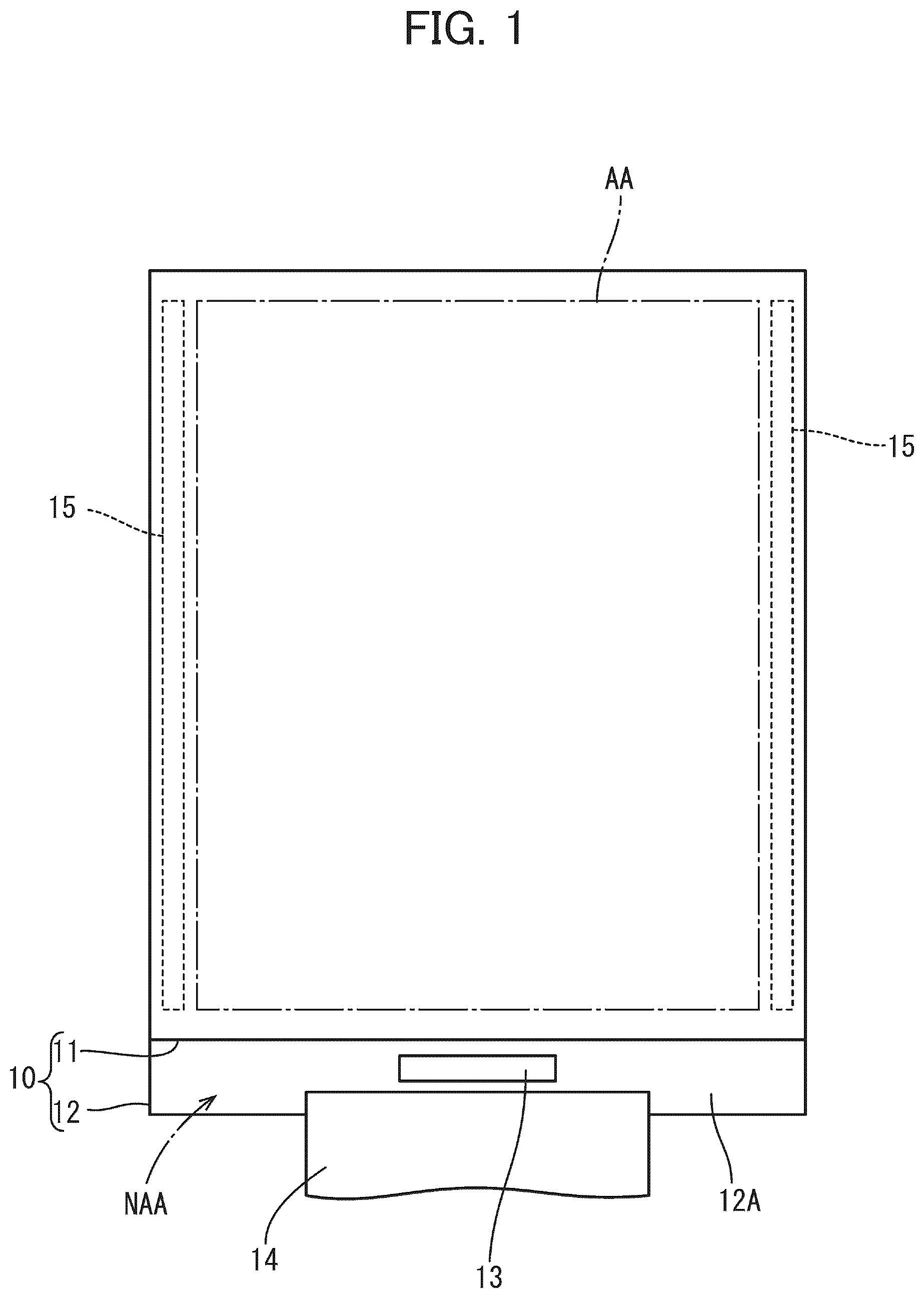 Patent US12347403 Figure 1 – Transistor, circuit substrate, and display device