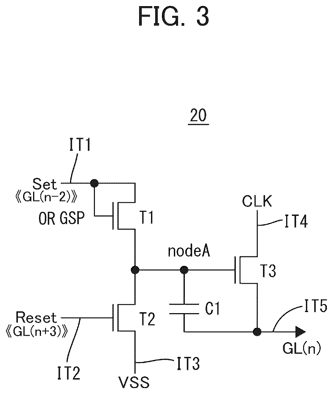 Patent US12347403 Figure 3 – Transistor, circuit substrate, and display device