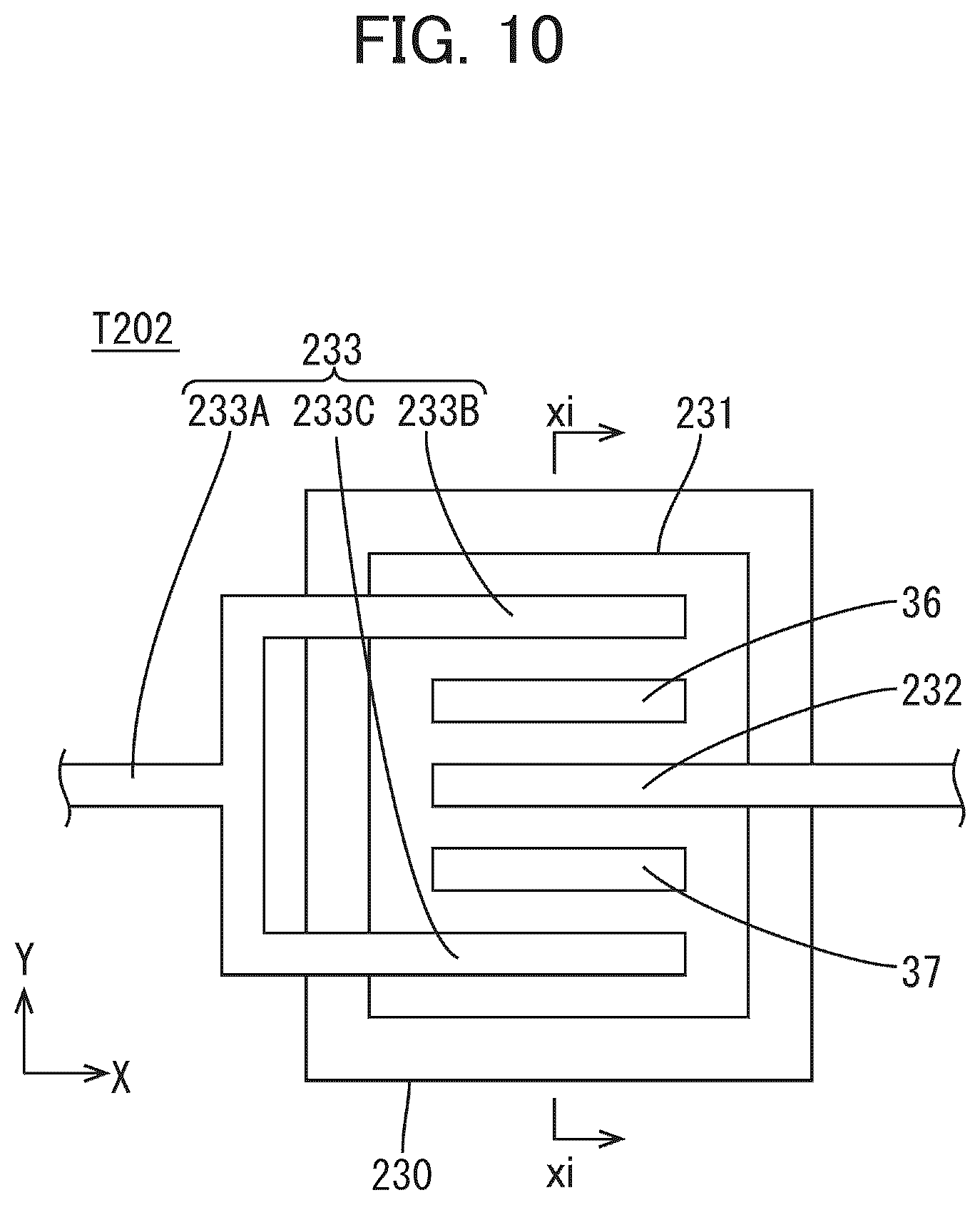Patent US12347403 Figure 10 – Transistor, circuit substrate, and display device