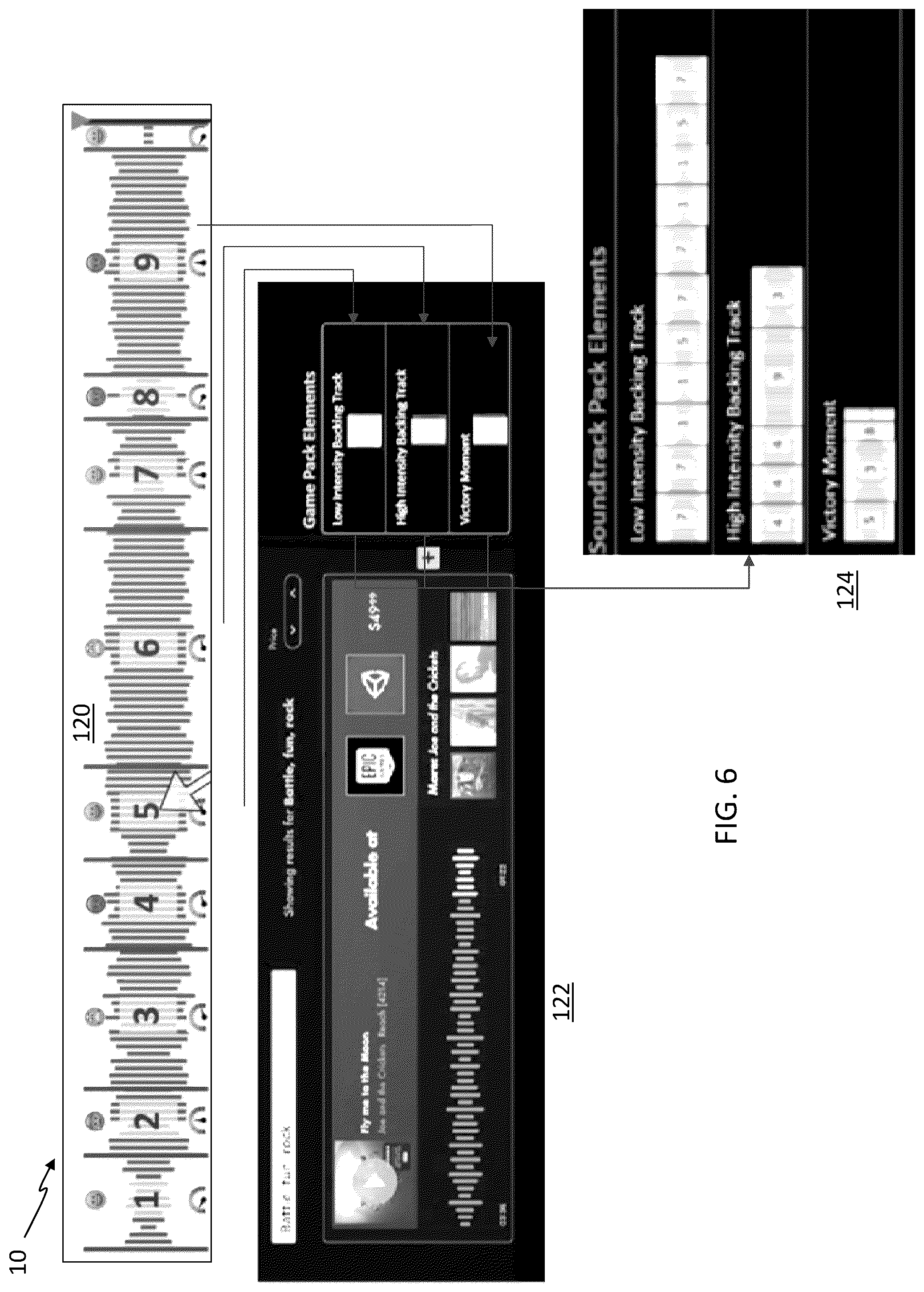 Patent US12347409 Figure 6 – Systems and methods for converting music into segmented digital assets for dynamic uses in digital experiences