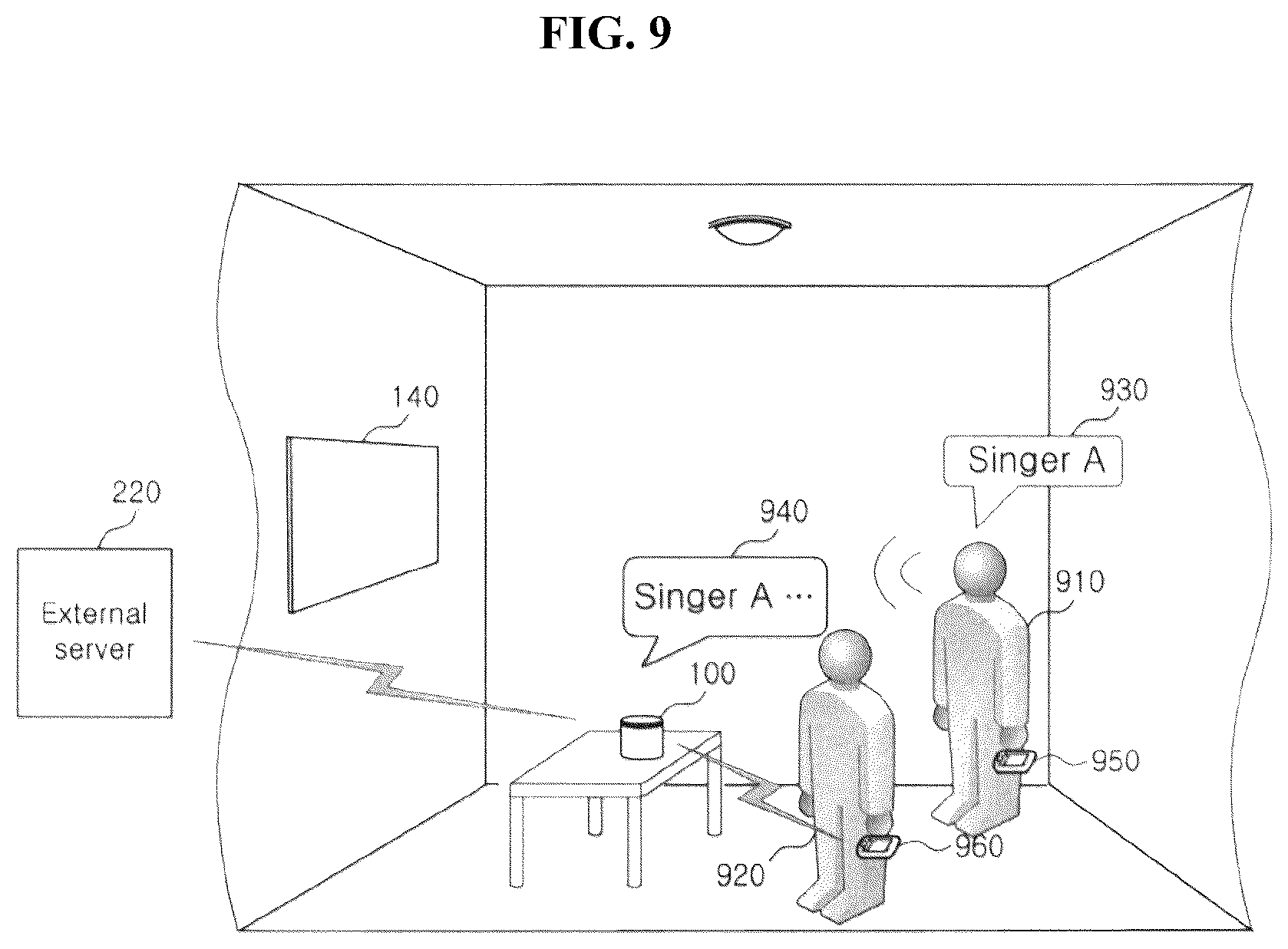 Patent US12347427 Figure 9 – Medium selection for providing information corresponding to voice request