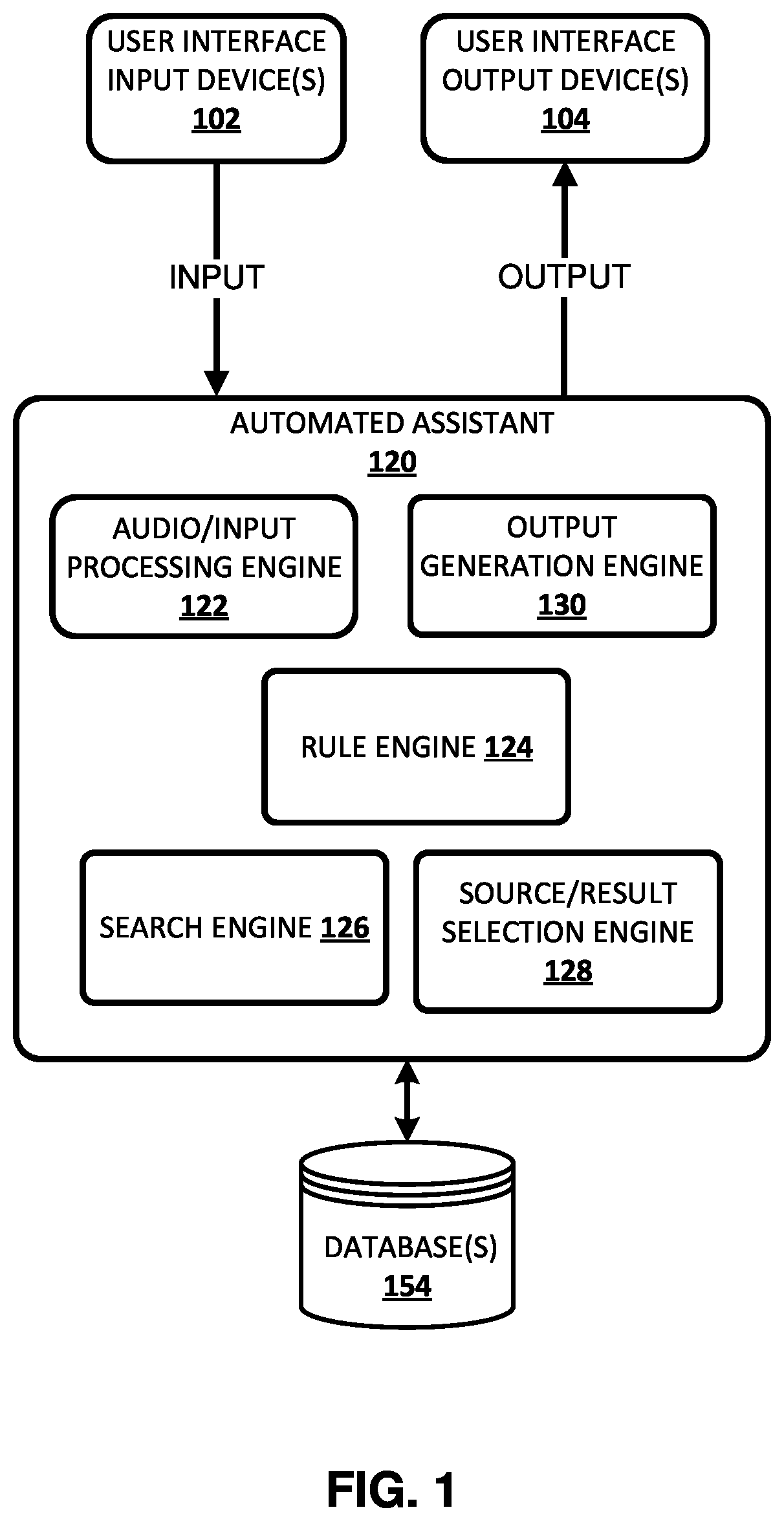 Patent US12347429 Figure 1 – Specifying preferred information sources to an assistant