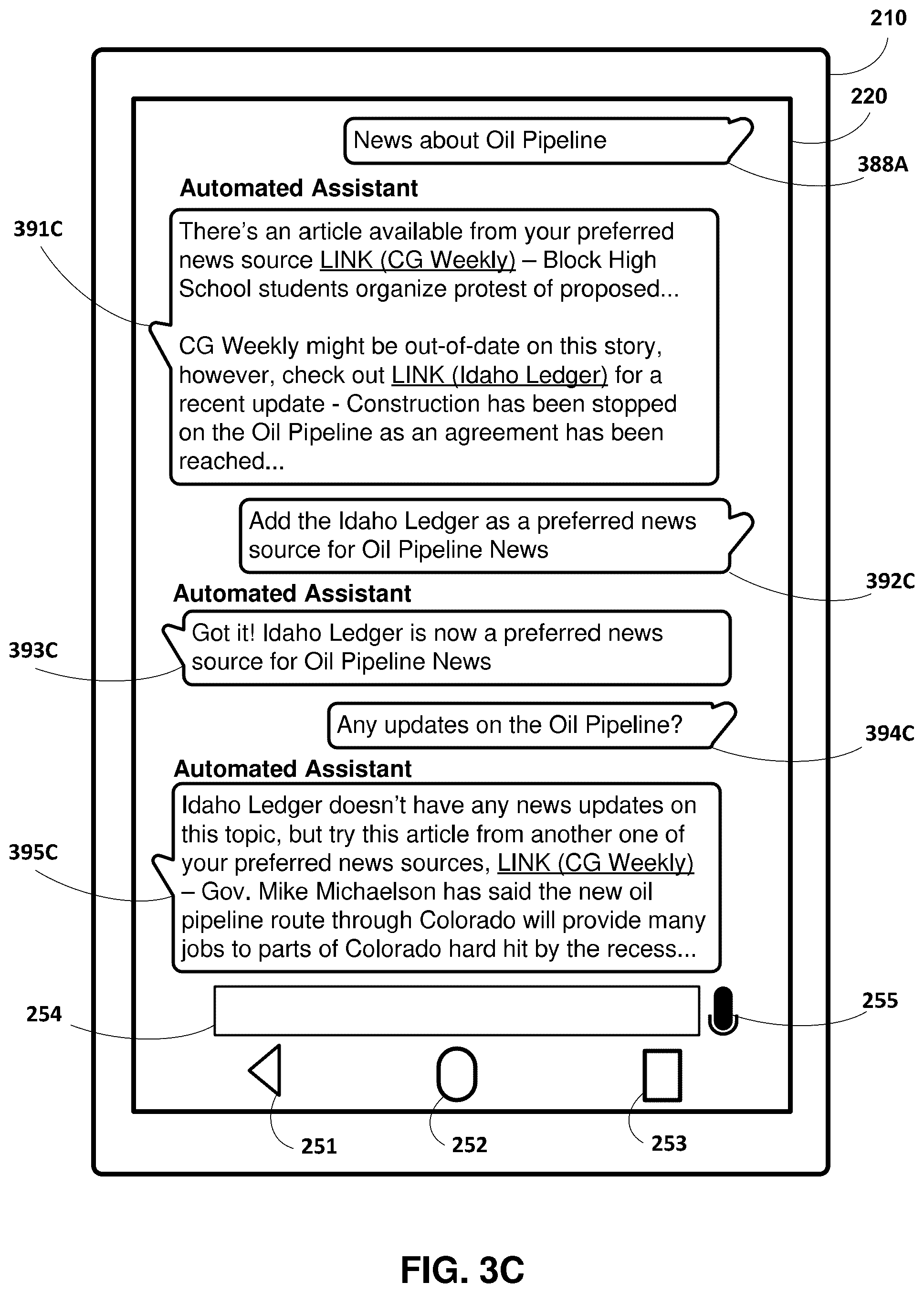 Patent US12347429 Figure 4 – Specifying preferred information sources to an assistant