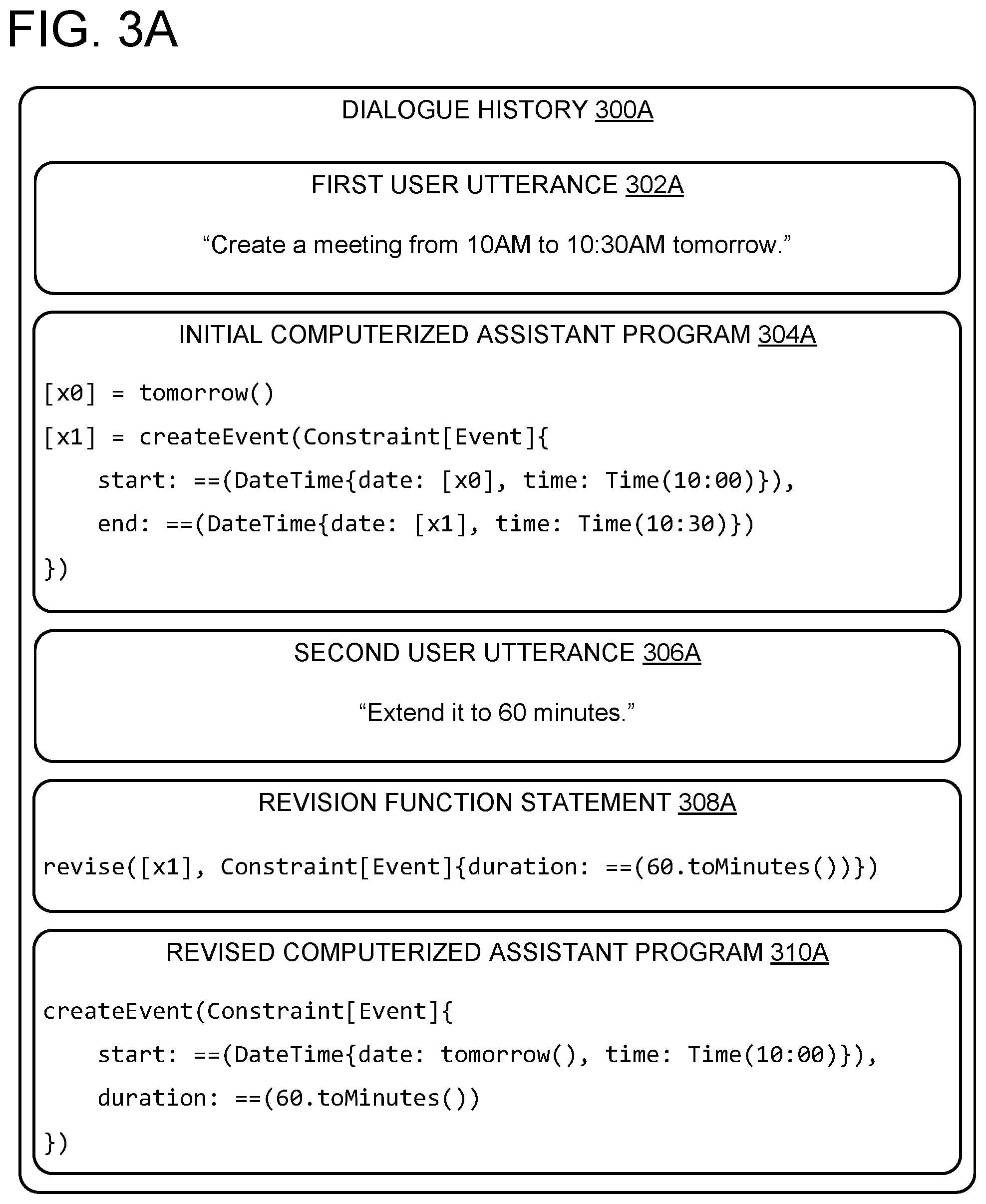 Patent US12347431 Figure 3 – Updating constraints for computerized assistant actions