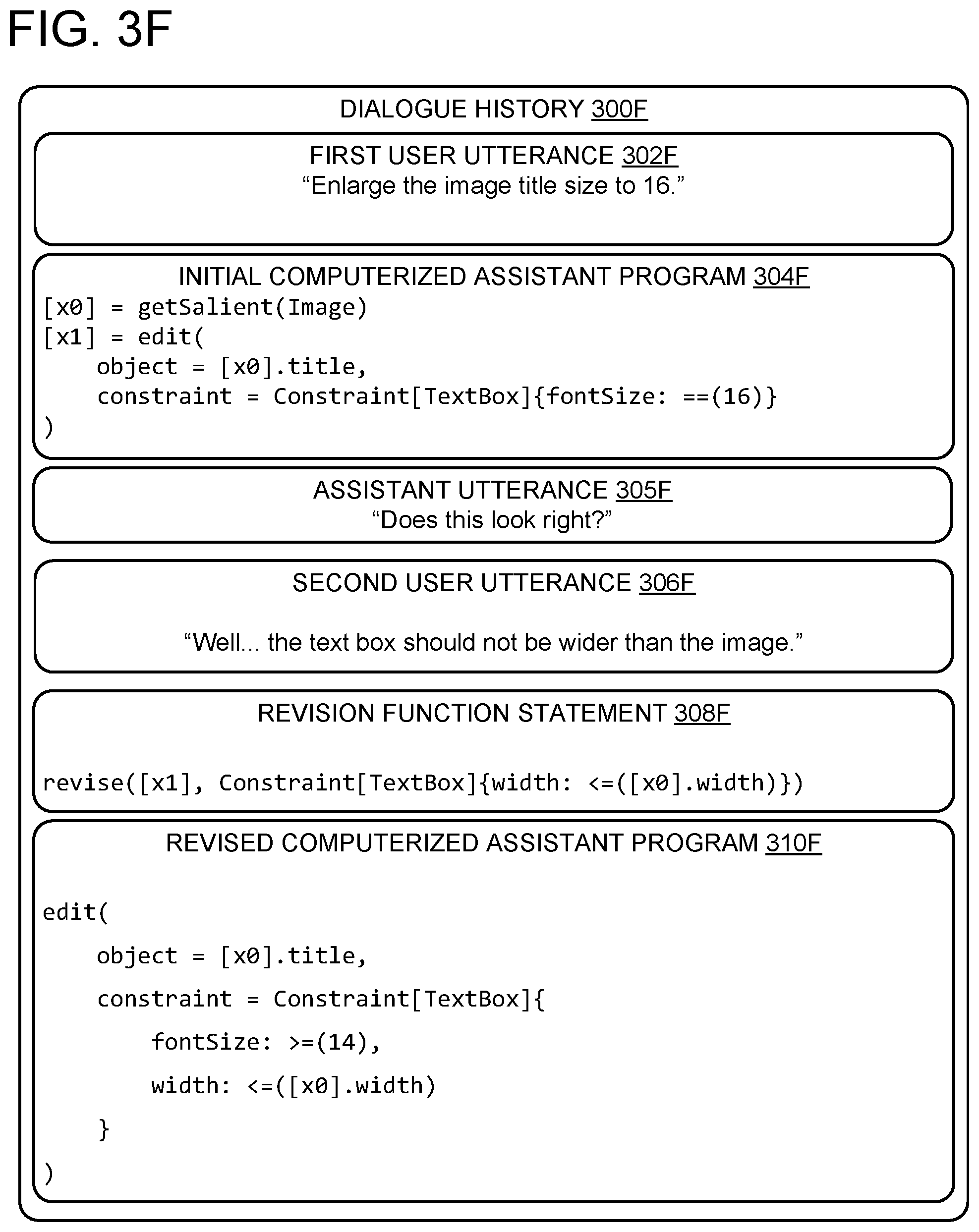 Patent US12347431 Figure 8 – Updating constraints for computerized assistant actions