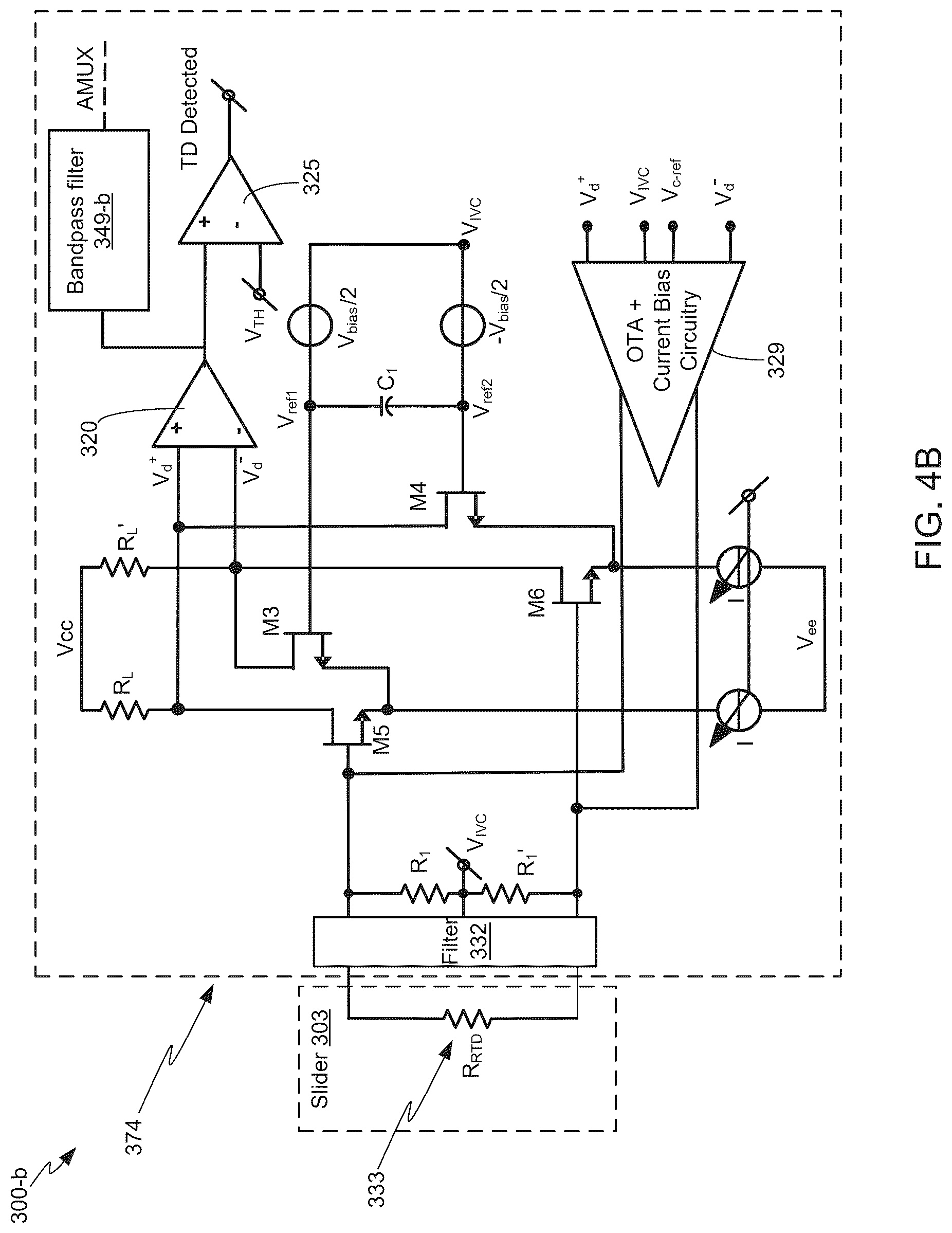 Patent US12347465 Figure 5 – Differential sense of embedded contact sensor (ECS) and near-field temperature sensor (NTS) utilizing chopping amplifier