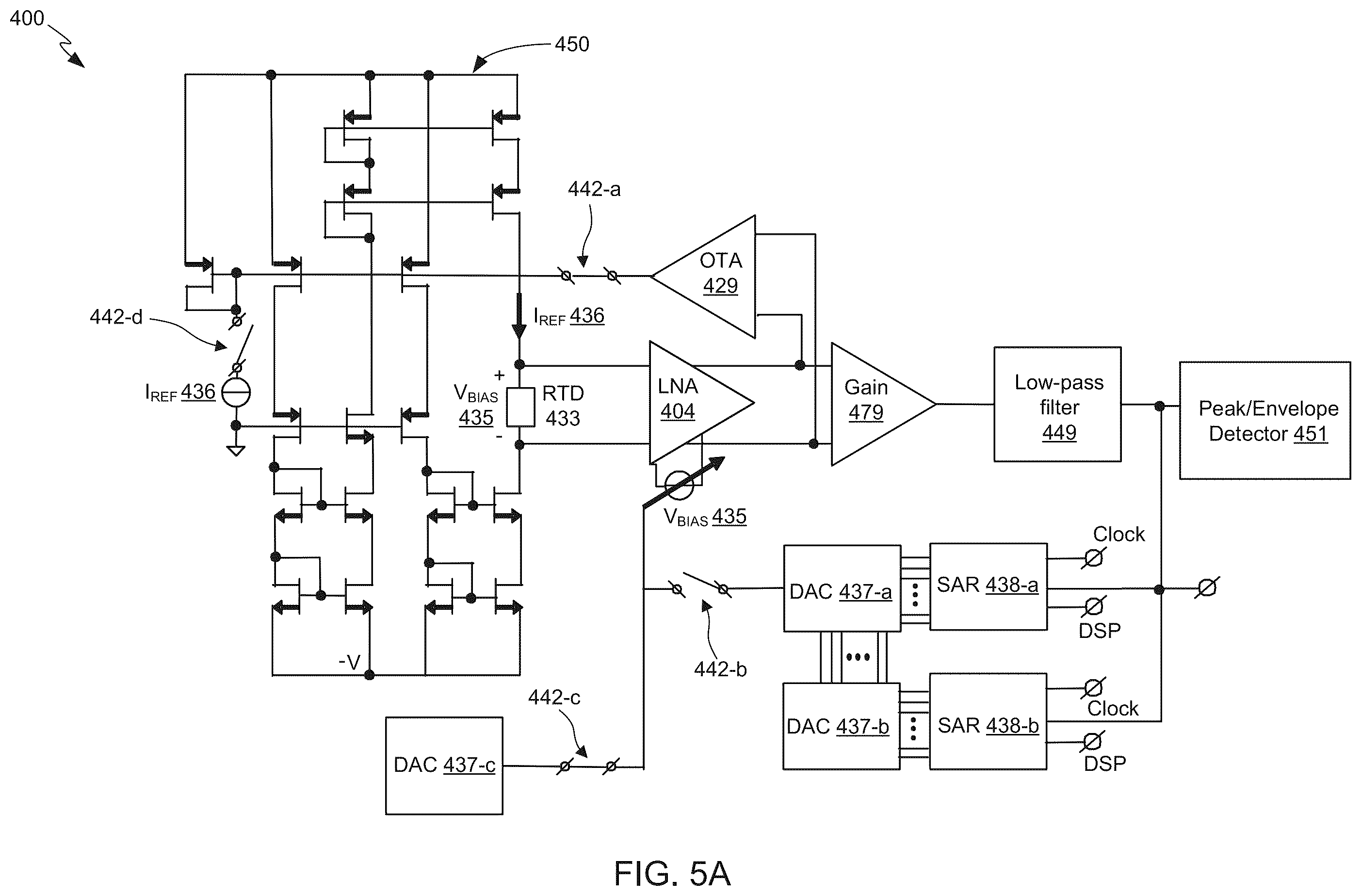 Patent US12347465 Figure 6 – Differential sense of embedded contact sensor (ECS) and near-field temperature sensor (NTS) utilizing chopping amplifier