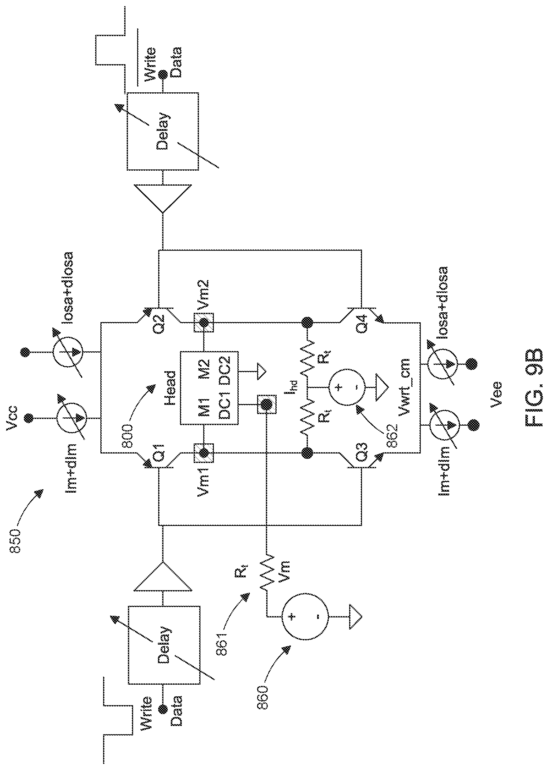 Patent US12347467 Figure 10 – DC and synchronized energy assisted perpendicular magnetic recording (EPMR) driver circuit for hard disk drive (HDD)