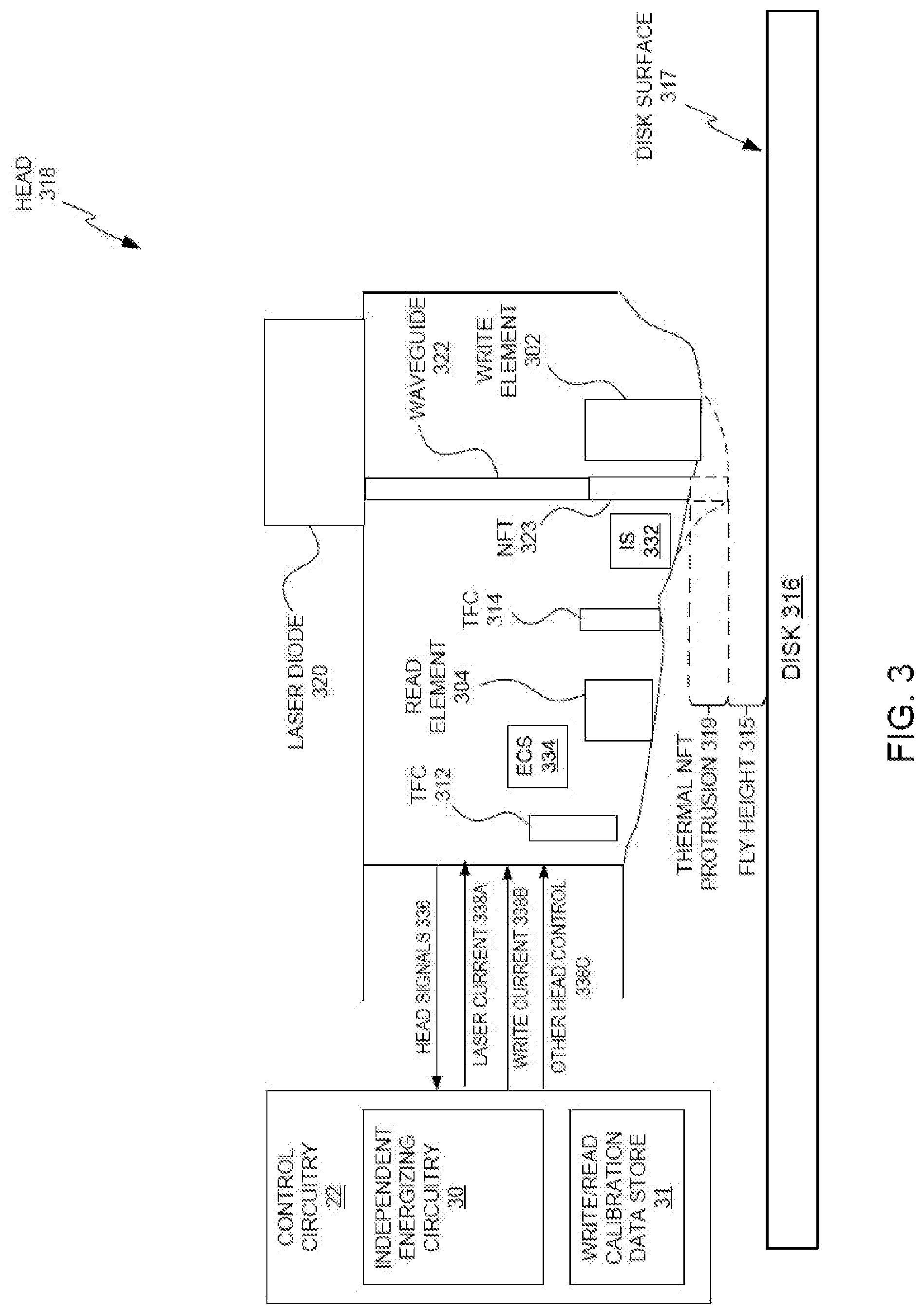 Patent US12347468 Figure 3 – Energy-assisted magnetic recording data storage device with opportunistic boosted laser pre-biasing