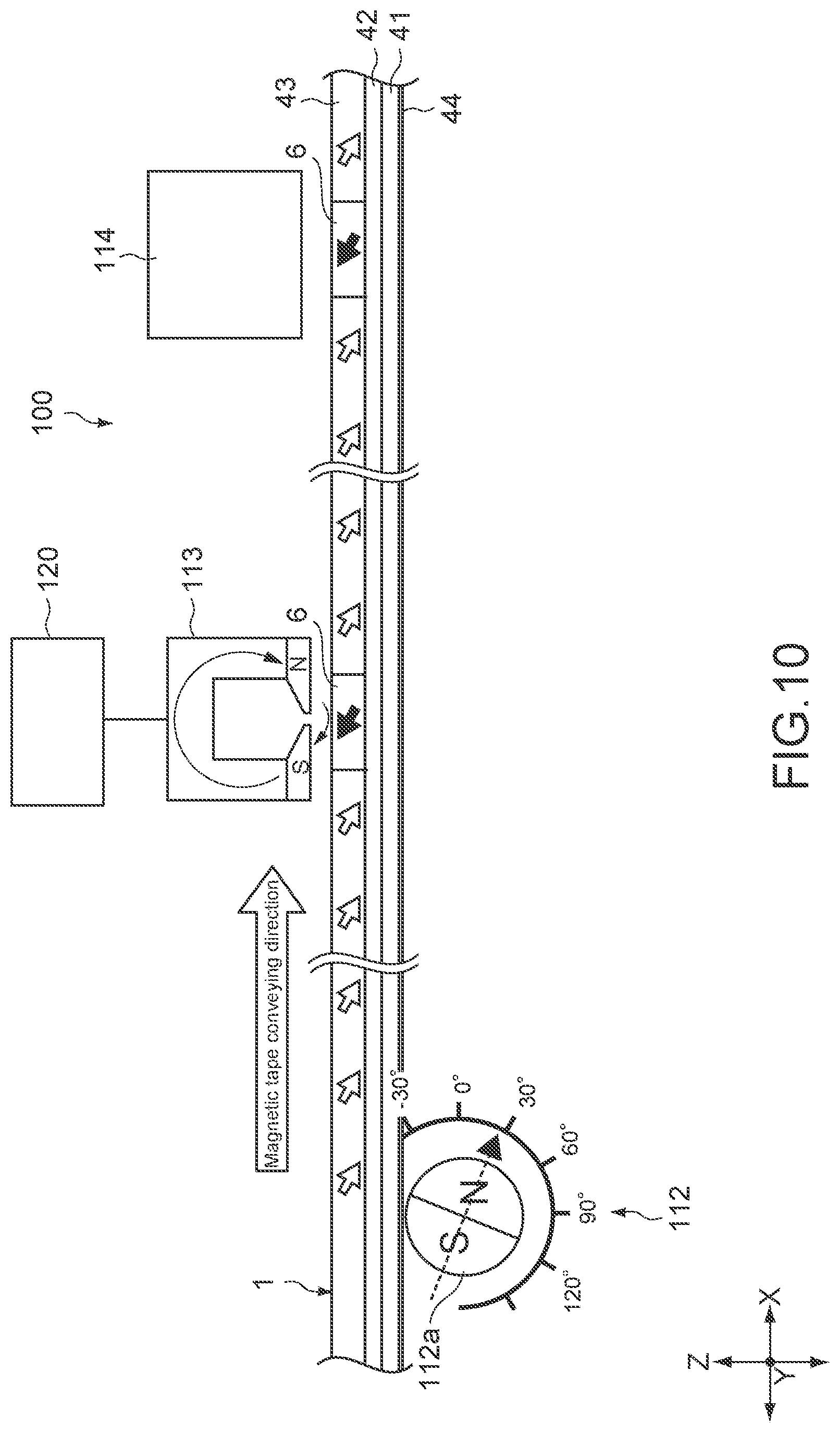 Patent US12347470 Figure 8 – Servo pattern recording method, servo pattern recording apparatus, method of producing magnetic tape, magnetic tape, and tape cartridge